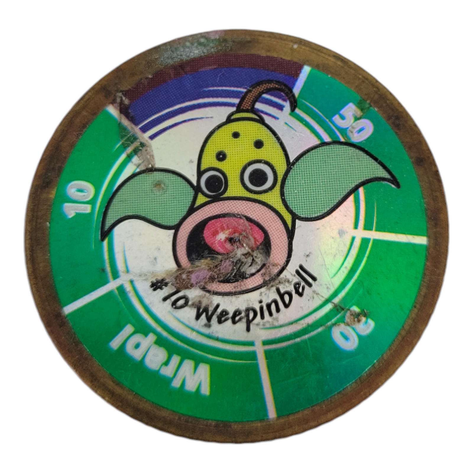 1999 Vintage Nintendo Hasbro Pokemon Battle Coin Gold Weepinbell #70