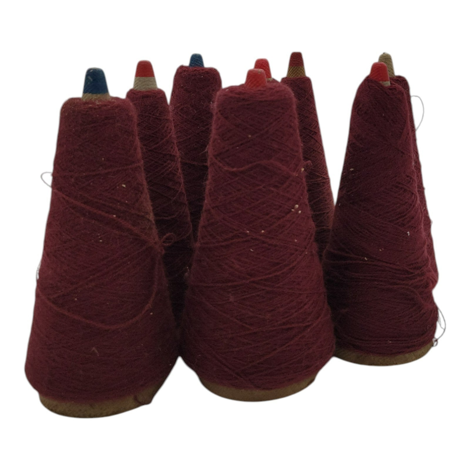Vintage Phoenix Dye Works Acrylic Com Wealth Yarn Cone Brandy 2/24 Lot of 8