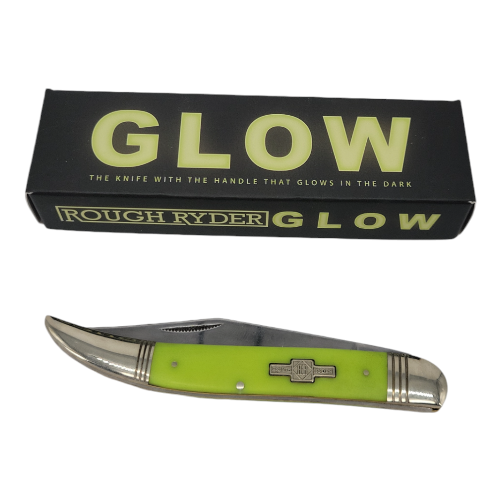 Rough Ryder Large Toothpick Glow 4.88" Closed Mirror Finish 440 Stainless Blade