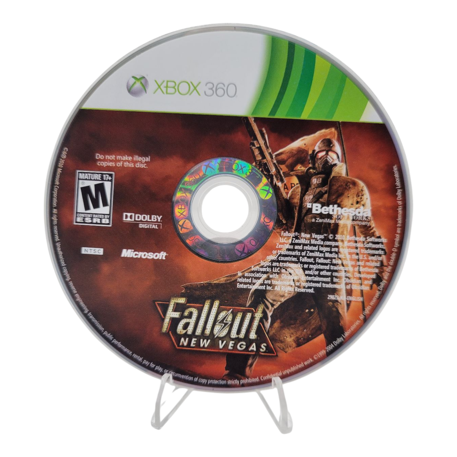 Bethesda Fallout New Vegas for Xbox 360 2010 Complete with Manual