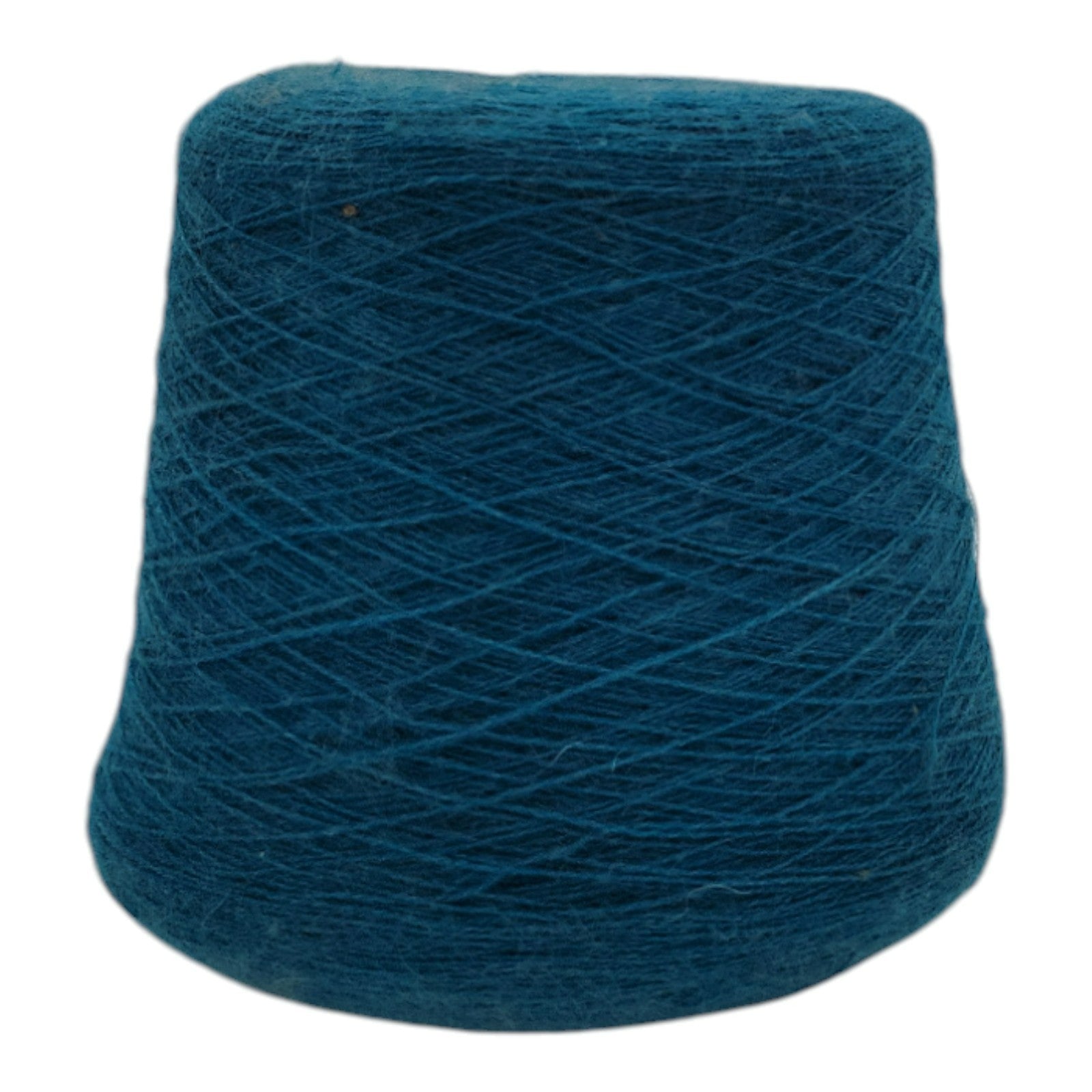 Vintage Collins And Aikman Alphashair Teal Yarn Cone 2/24