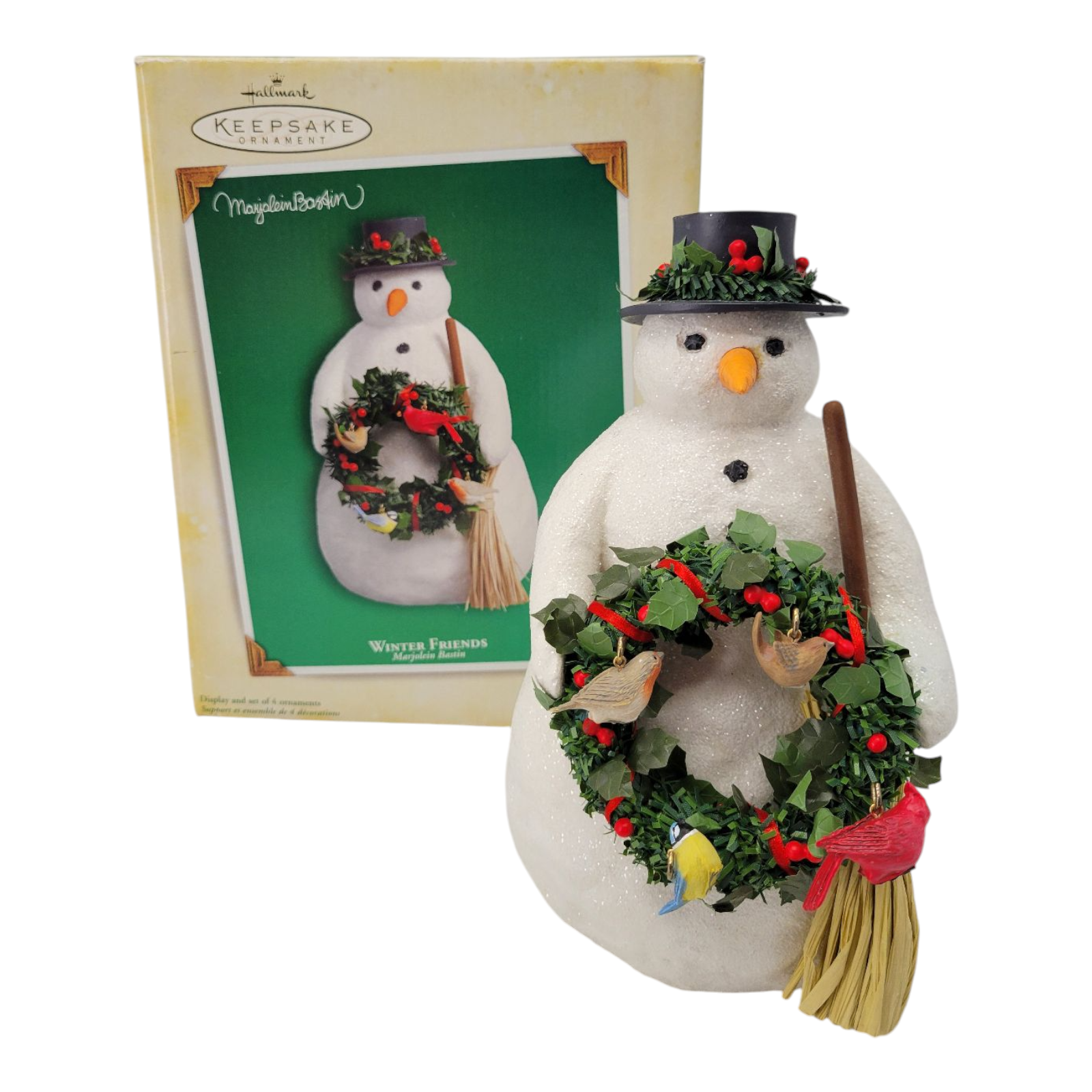 Hallmark Keepsake Ornament Winter Friends Snowman Marjolein Bastin 2005