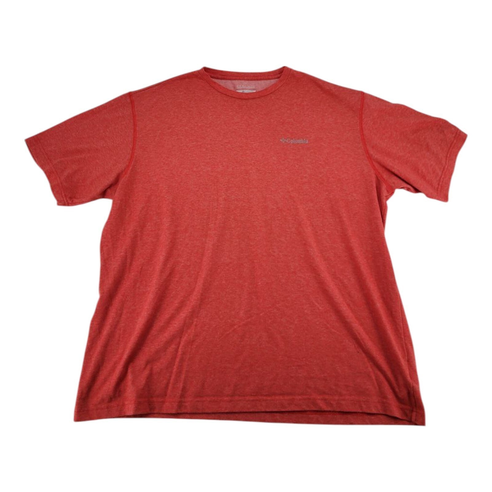 Columbia Omni Wick Red Heathered Short Sleeve T-Shirt Mens XXL