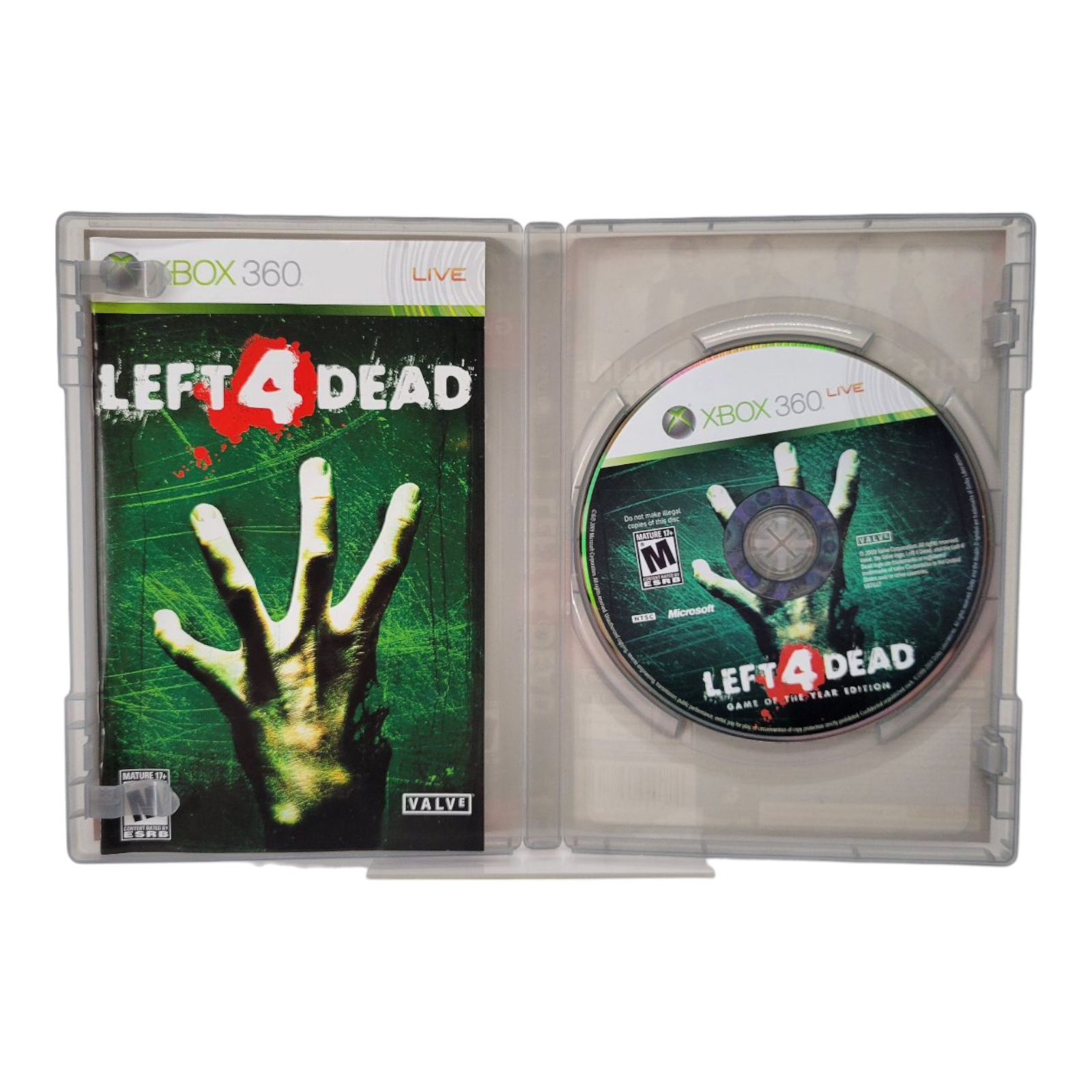 Valve 2009 Left 4 Dead Game of the Year Edition Xbox 360 Platinum Hits