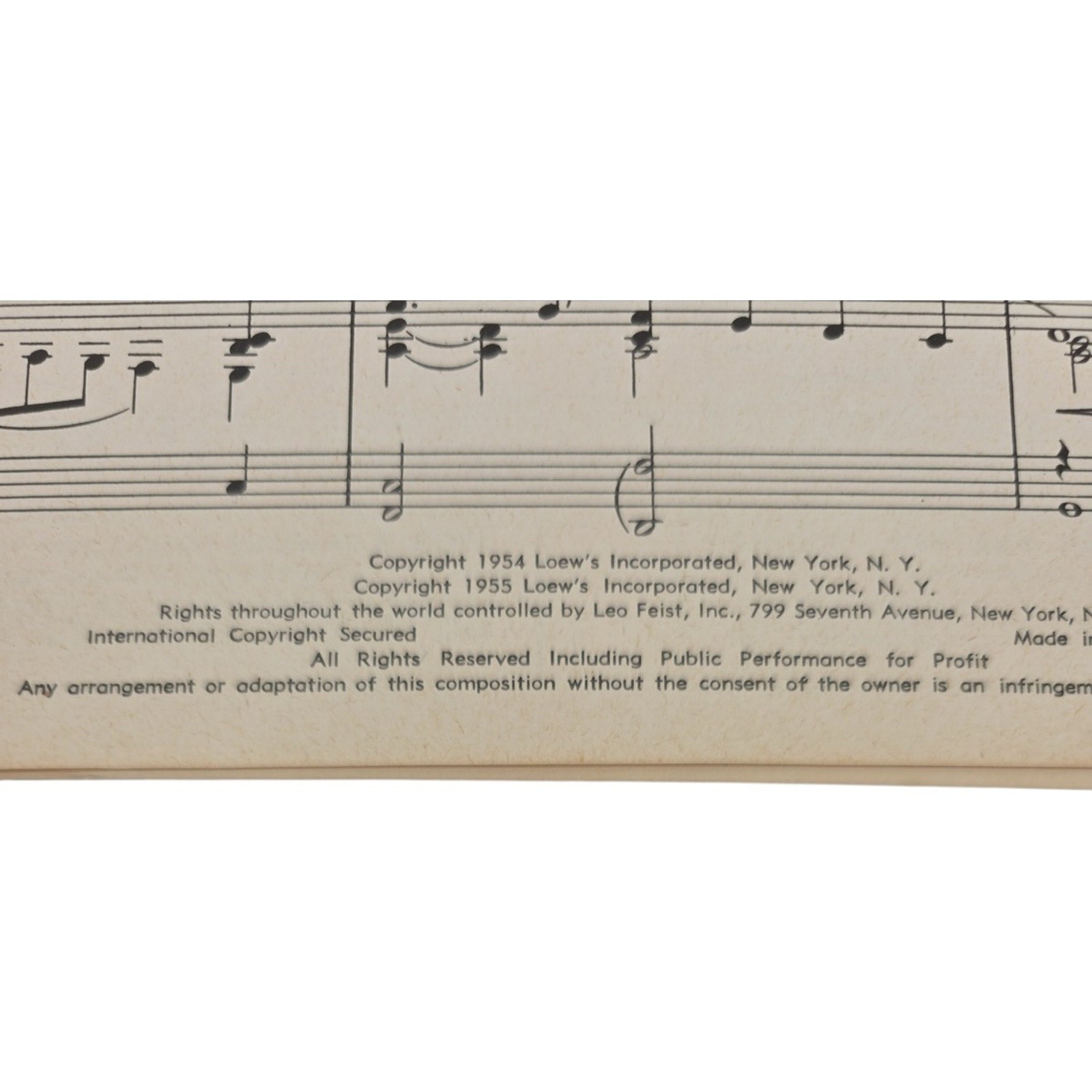 I’ll Never Stop Loving You Sheet Music by Cahn & Brodszky fr Love Me or Leave Me