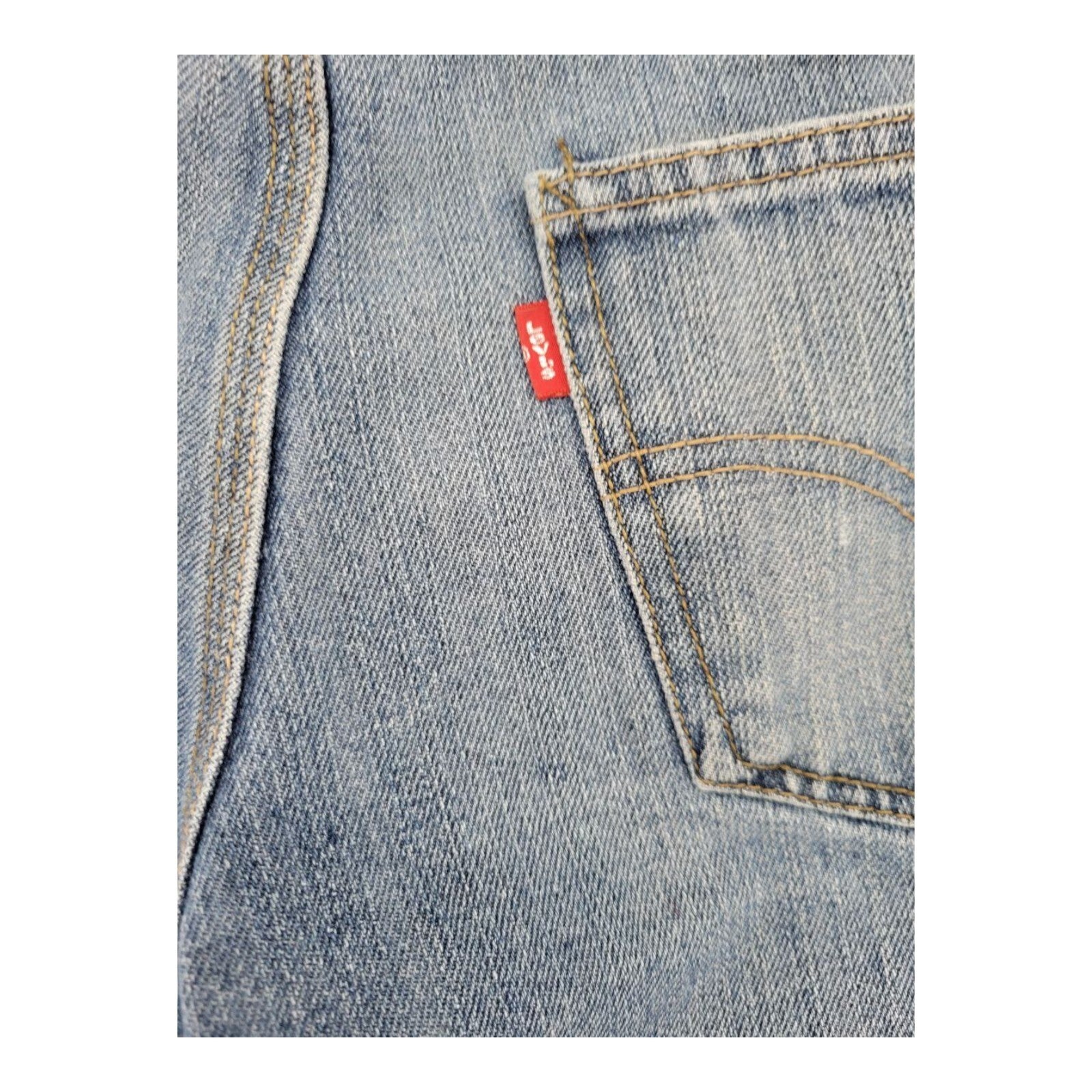 Levi's Denim Shorts Mens Blue Loose Straight Fit Carpenter Pockets Size 30