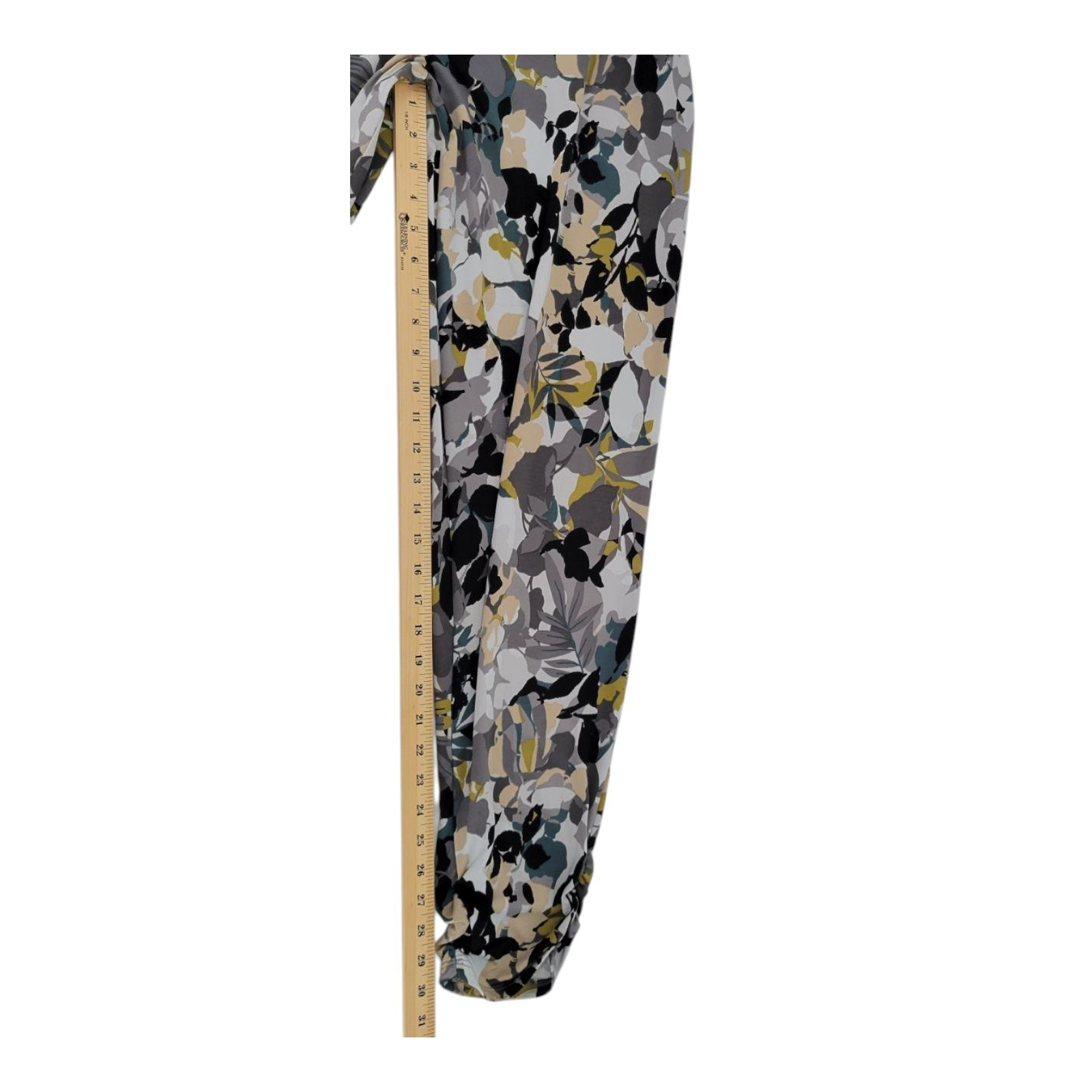 Antthony Original Women Floral Pull On Jegging Pants With Pockets Elastic Waist