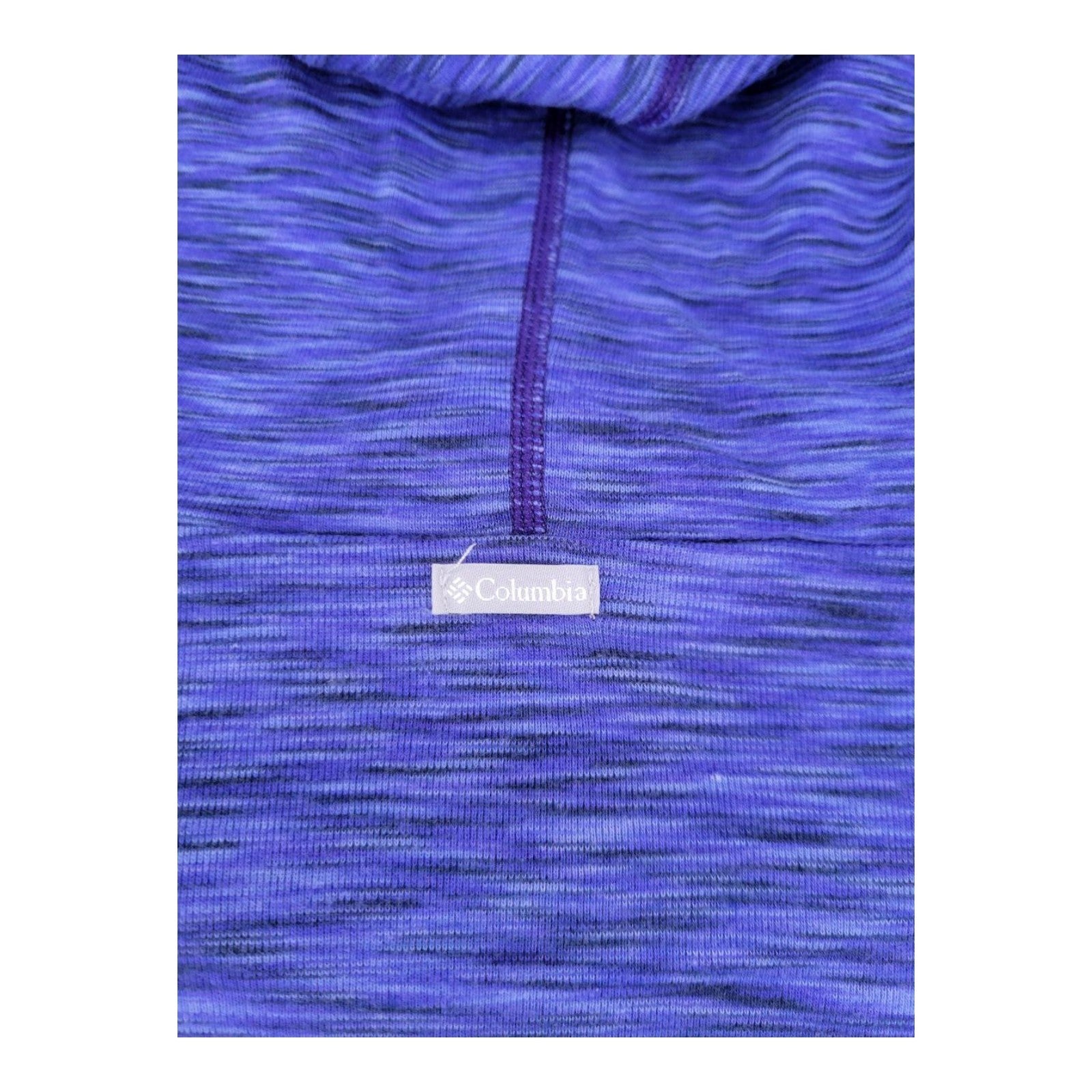 Columbia Women's Blue Hooded Pullover Shirt Size L Long Sleeve Stretch