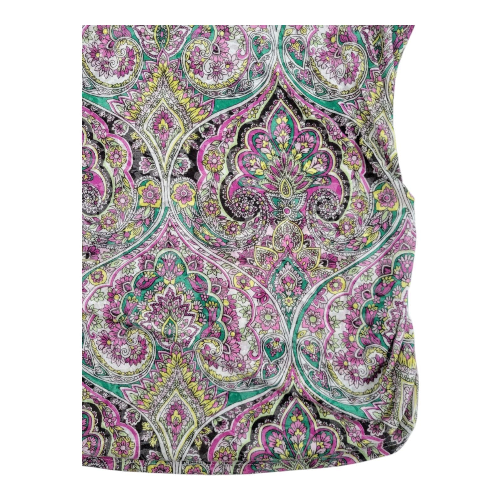 INC International Concepts Women's Plus Top 2X Opulent Paisley Stretch