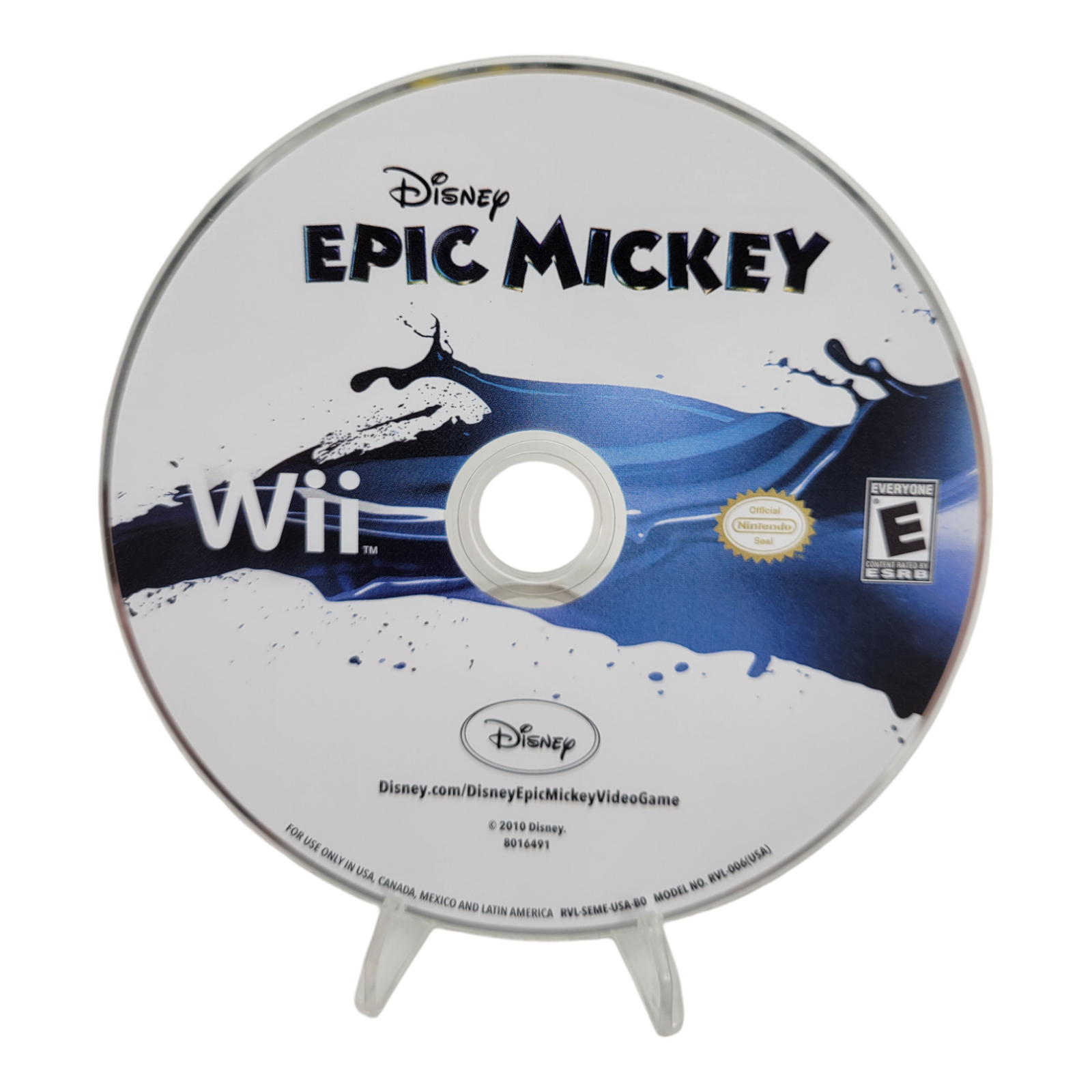 Disney Epic Mickey Nintendo Wii 2010 Game