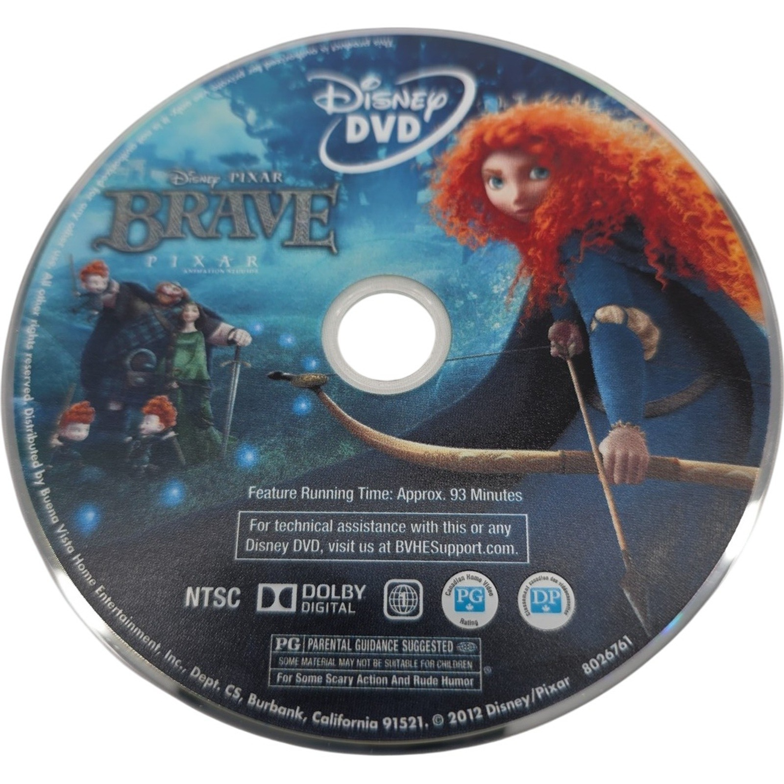 Bave Disney Pixar Collector's Edition Blu-ray DVD Combo - 2 Disc No 3D Disc