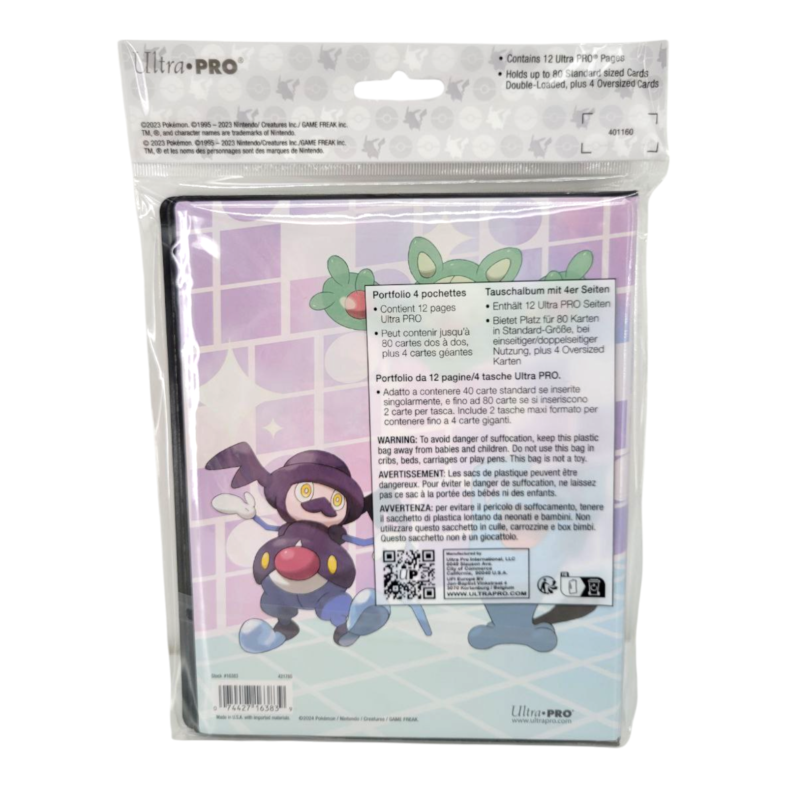 Ultra PRO Pokémon 4 Pocket Portfolio Gallery Series Trick Room
