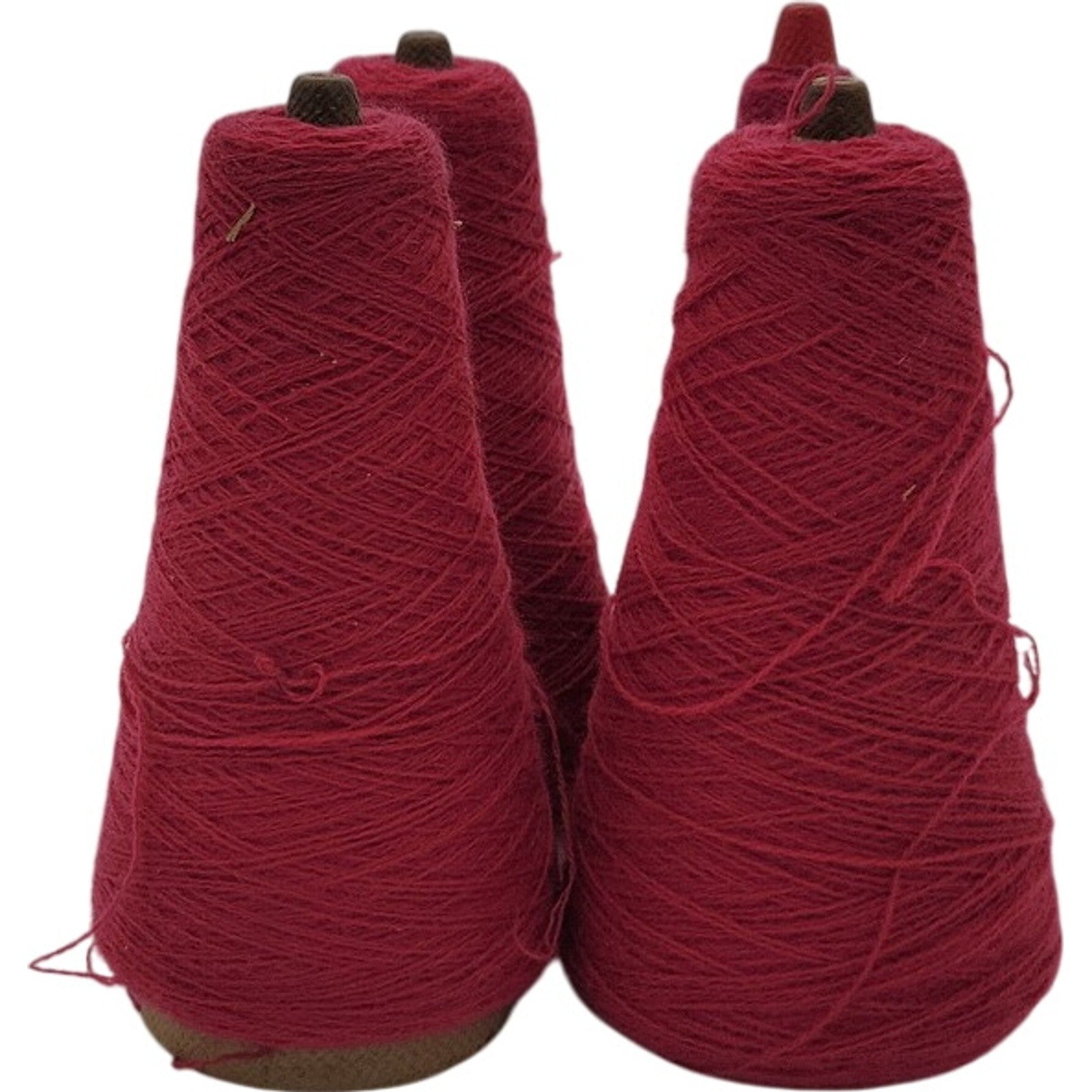 Vintage Templon 2/27 Raspberry 100% Creslan Acrylic Cone Yarn S-88953 Lot of 4