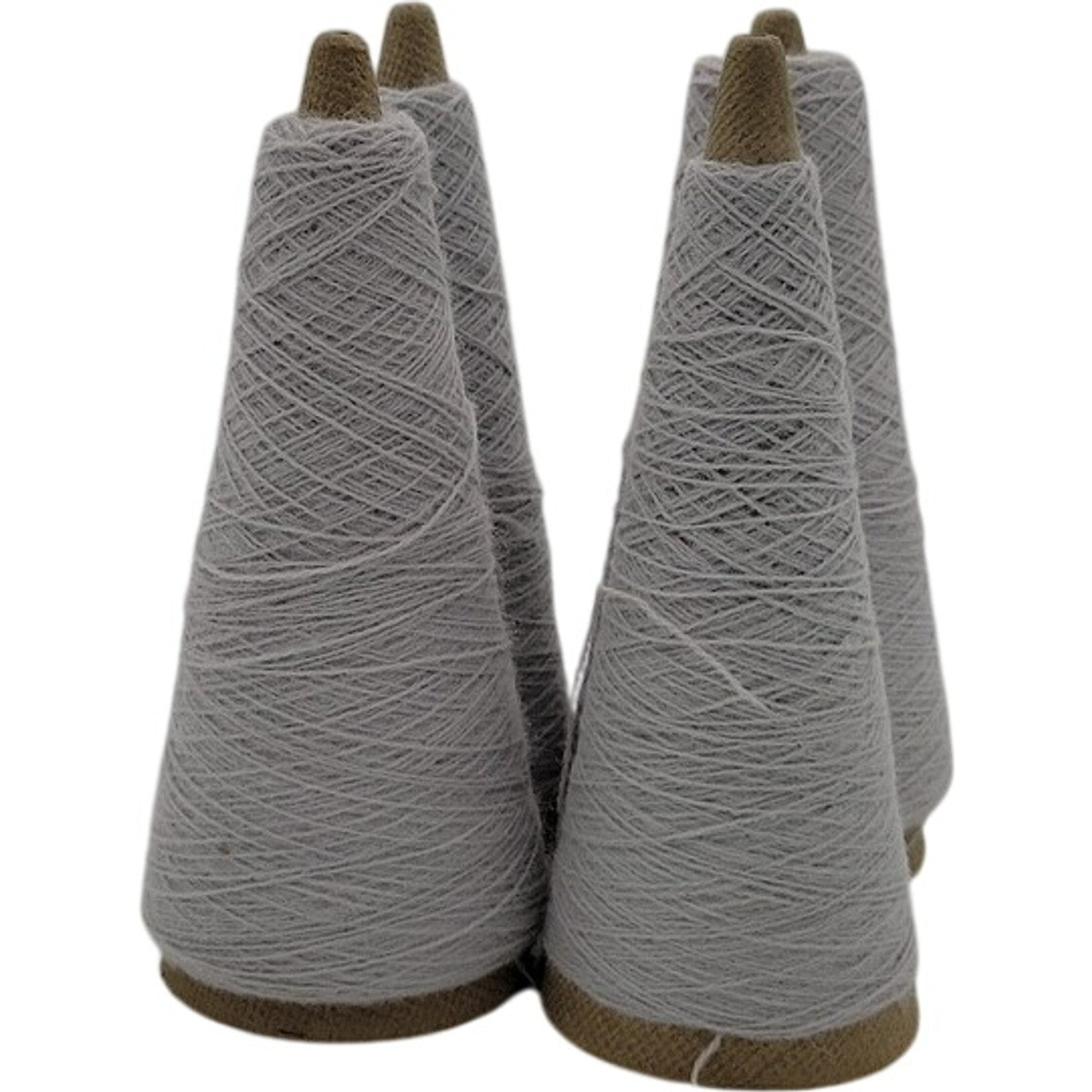 Vintage Phoenix Dye Works 2/24 Acrylic Cone Yarn Silver Grey 485721 Lot of 4