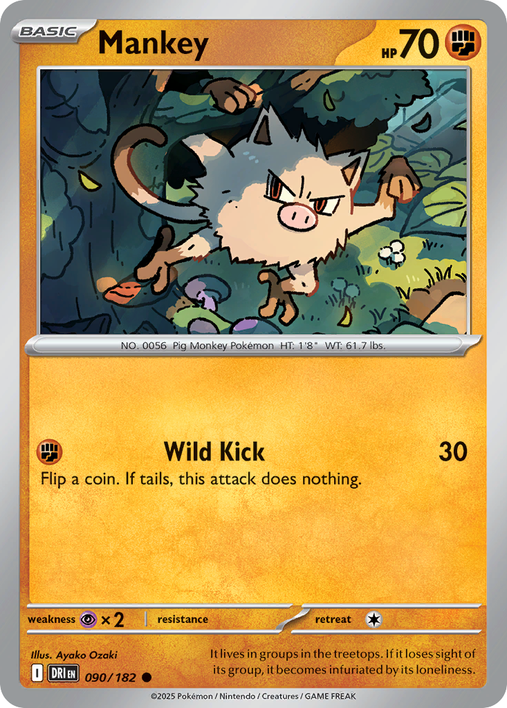 Mankey 90/182 Destined Rivals