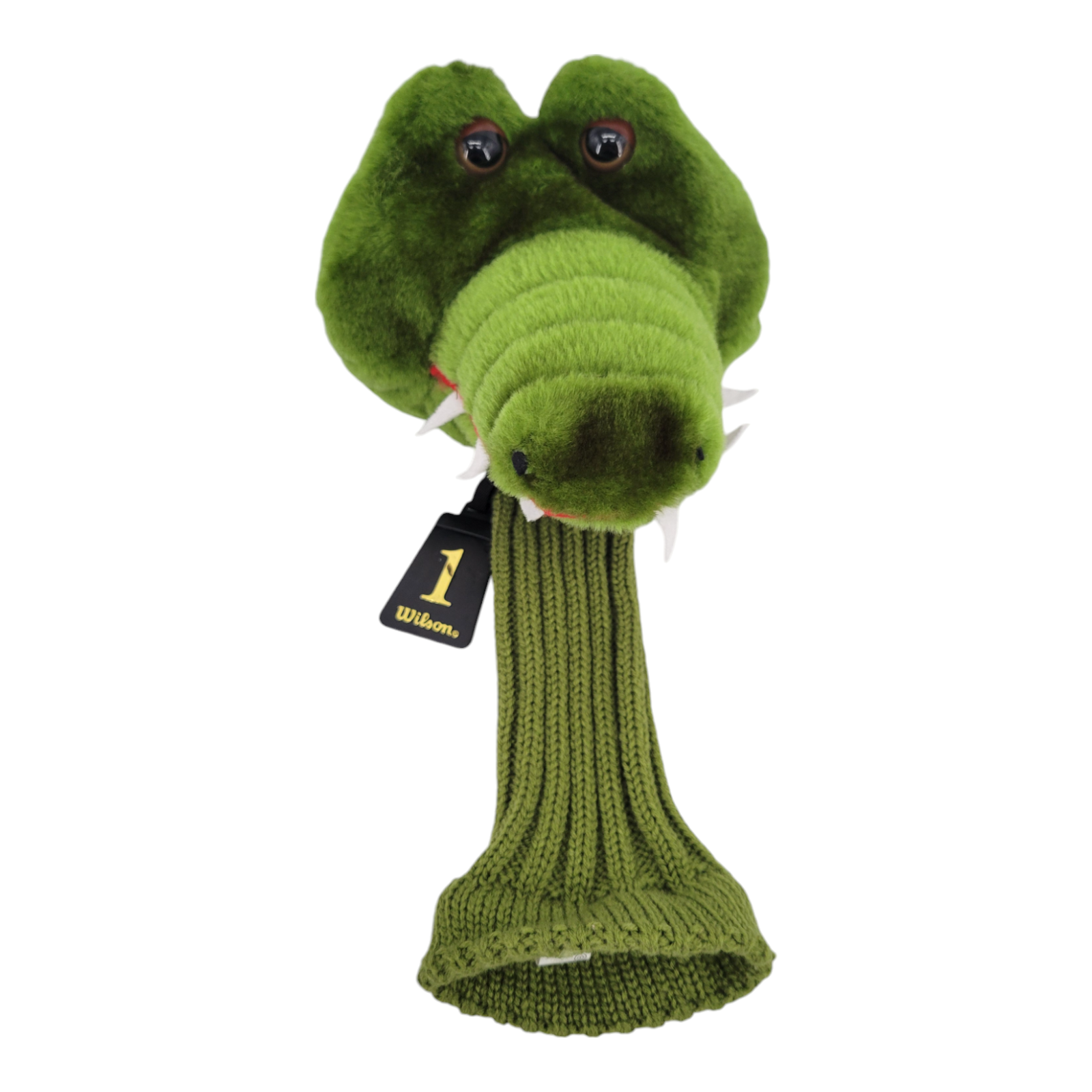 Wilson Alligator Golf Club Headcover Green Plush Knit Acrylic for Driver