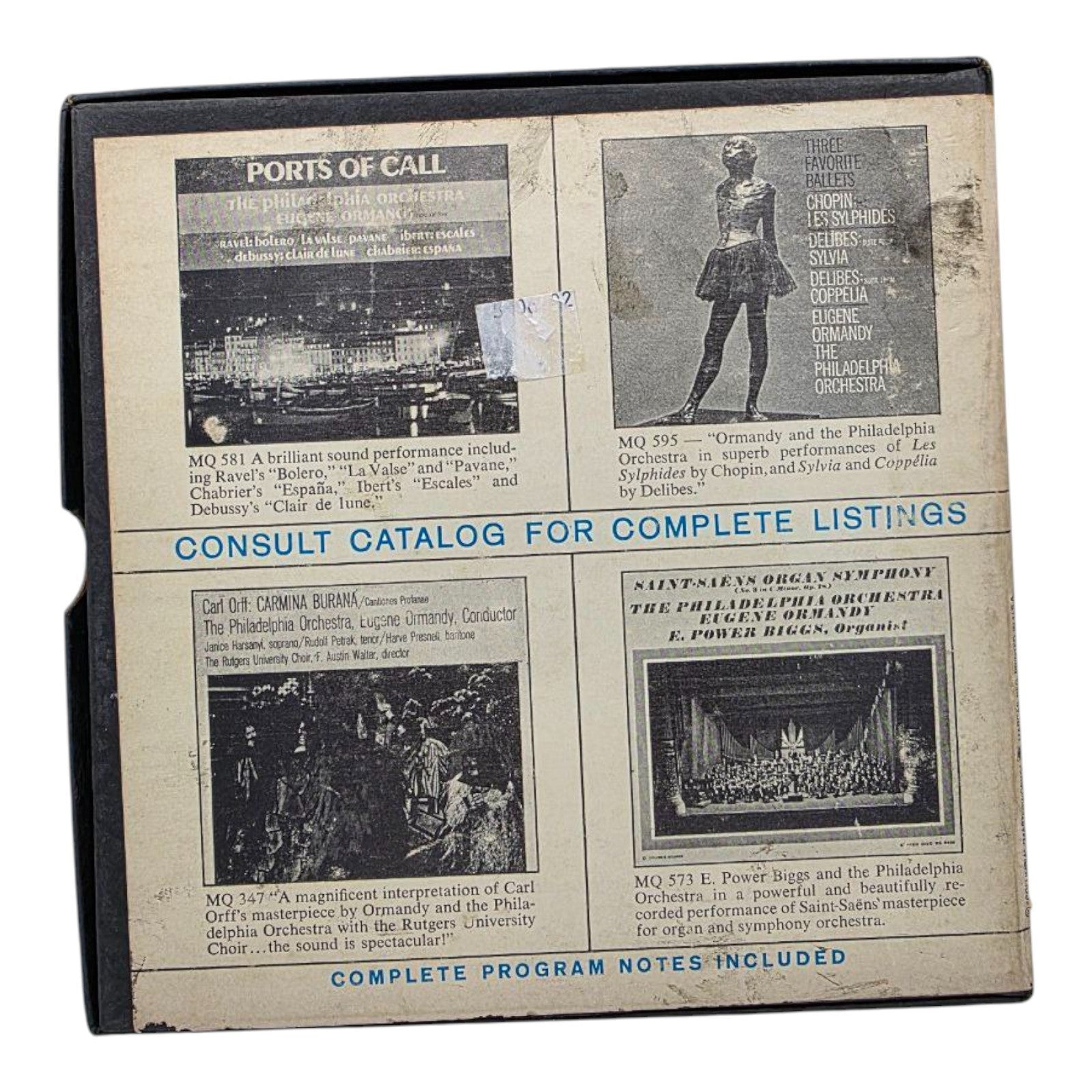 Columbia Stereo Tape Fireworks Eugene Ormandy Conducts Philadelphia Orchestra