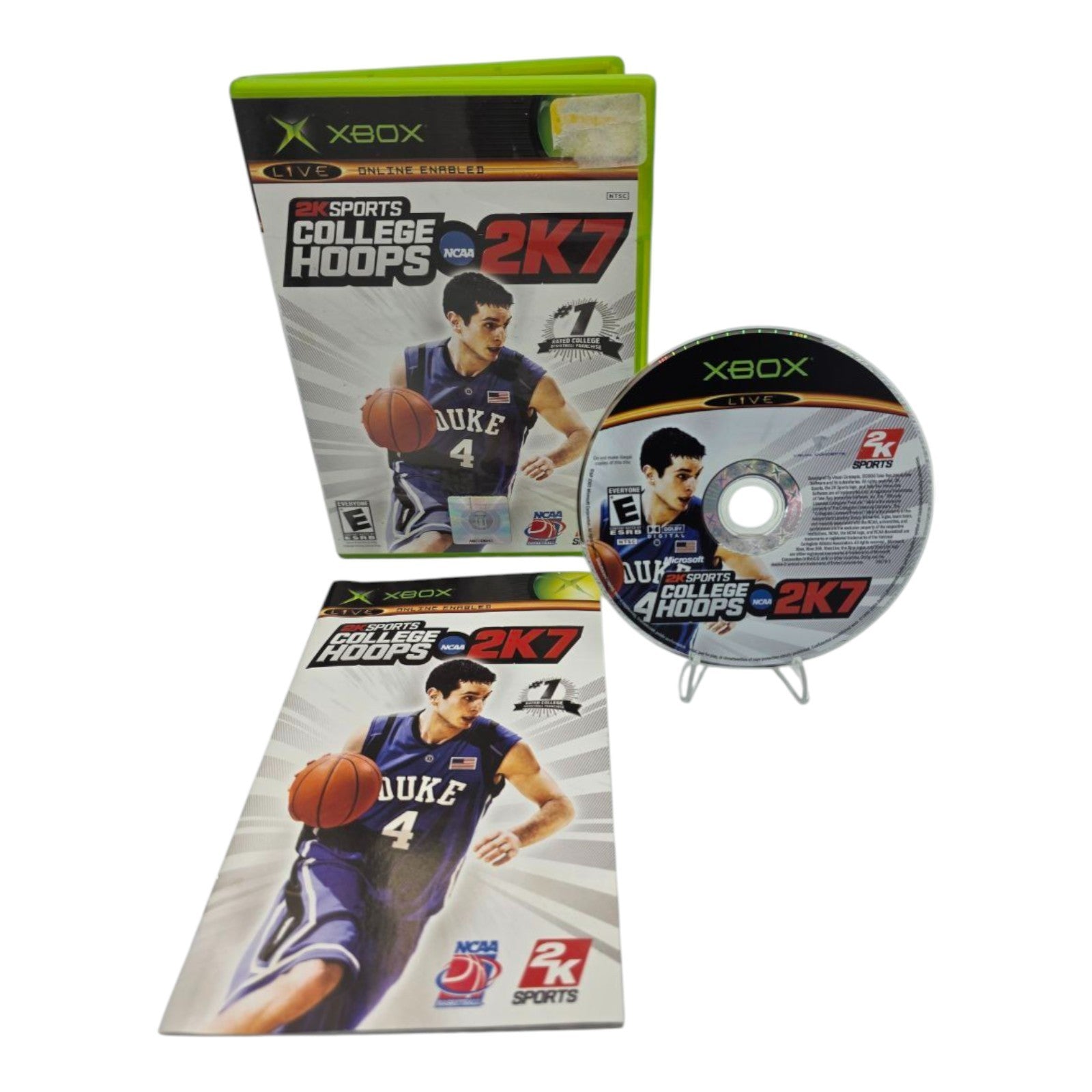 Xbox College Hoops 2K7 Game Complete with Manual NCAA Basketball Tested