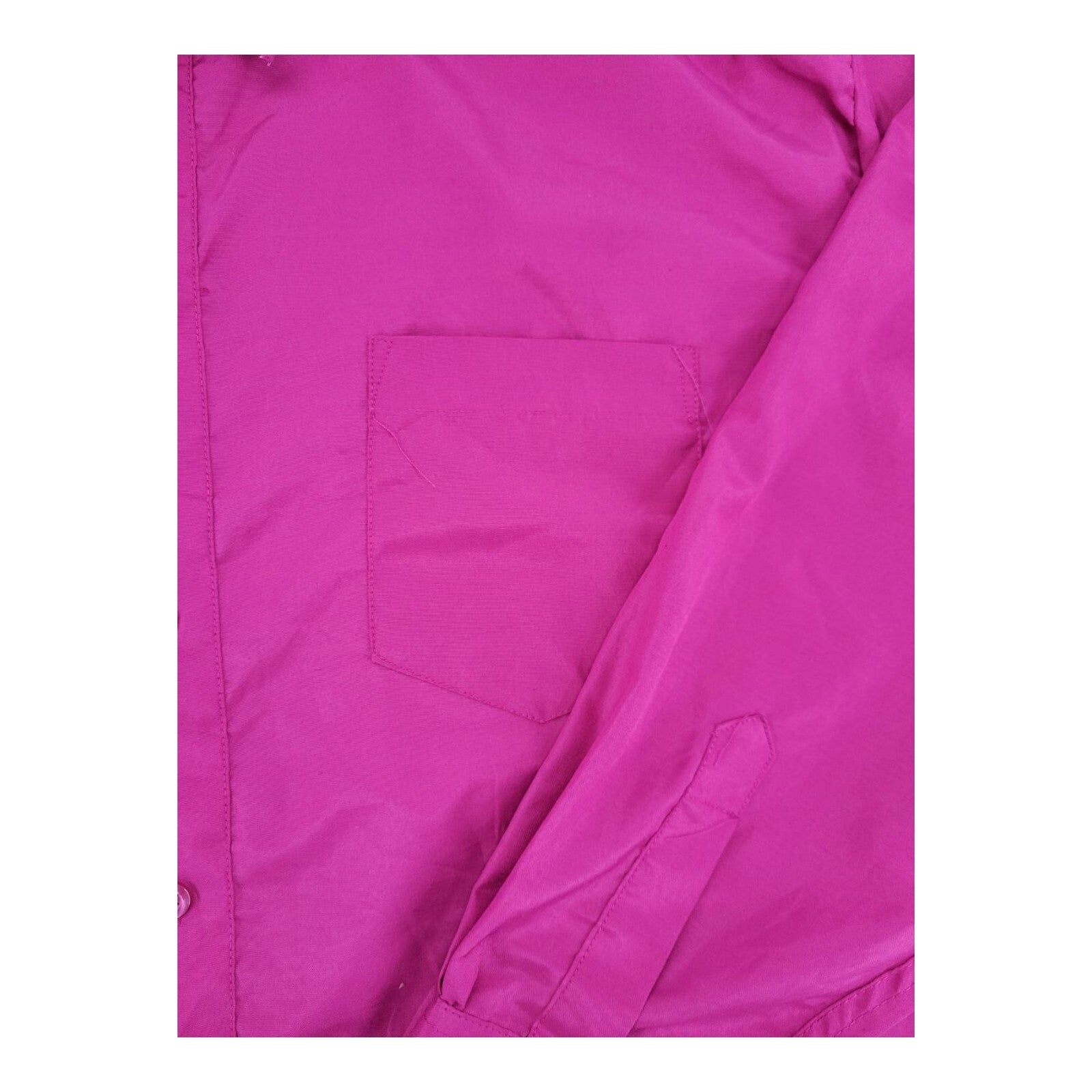 Vittorino Signature Collection Mens Fuchsia Button Up Long Sleeve Shirt Size L