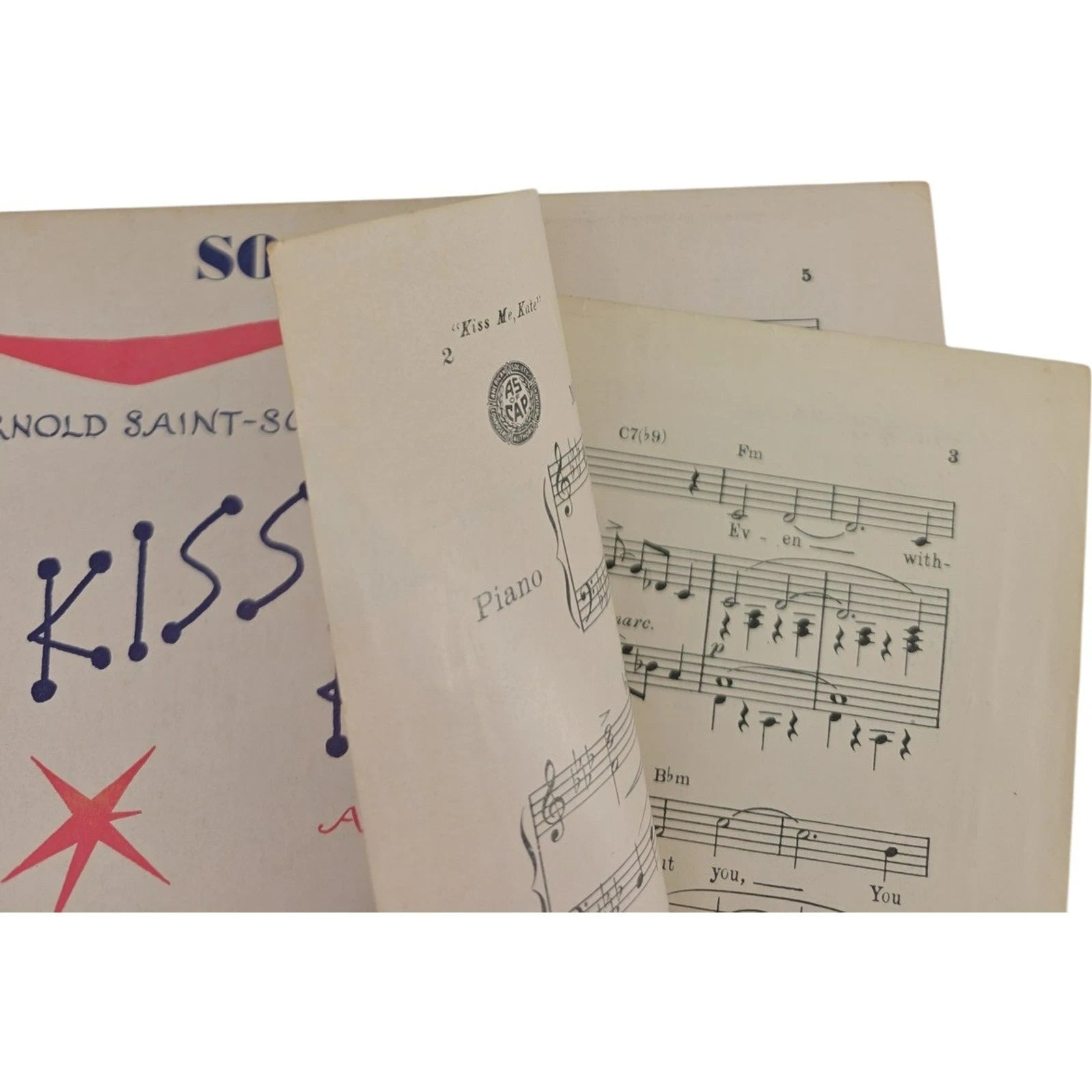 Kiss Me Kate A Musical Comedy by Cole Porter Vintage 1948 Sheet Music