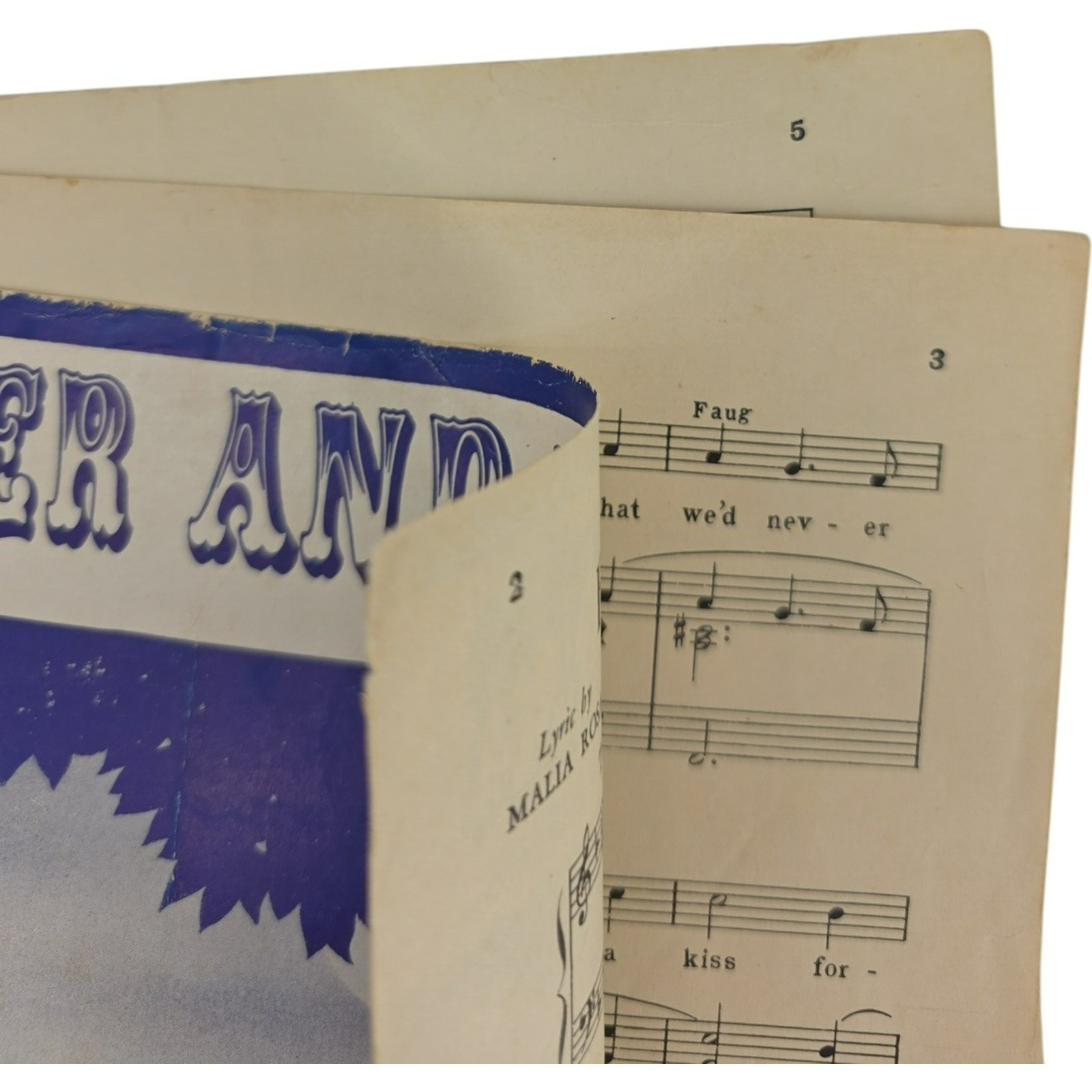 Vintage 1948 Forever And Ever Recorded by Perry Como Sheet Music