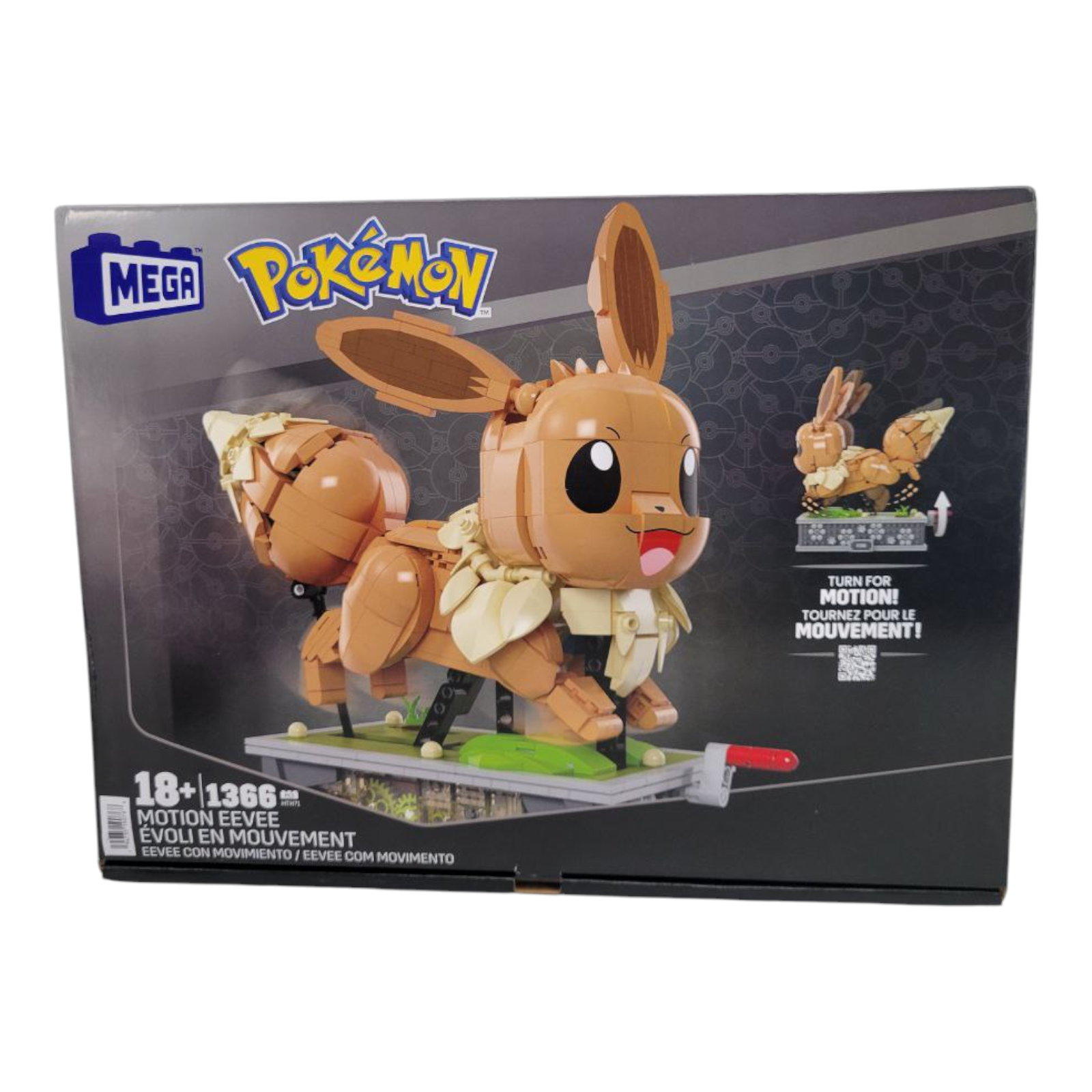 Mega Construx Pokémon Motion Eevee Building Set 1366 Pieces