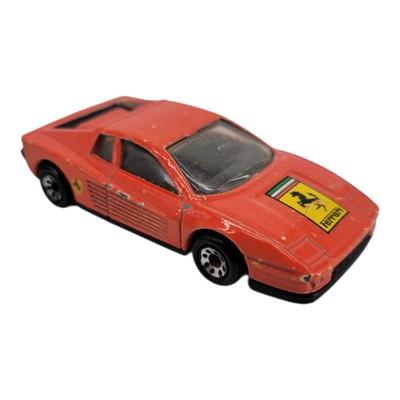 1986 Matchbox Red Ferrari Testarossa and 1981 Matchbox Ferrari 308 GTB