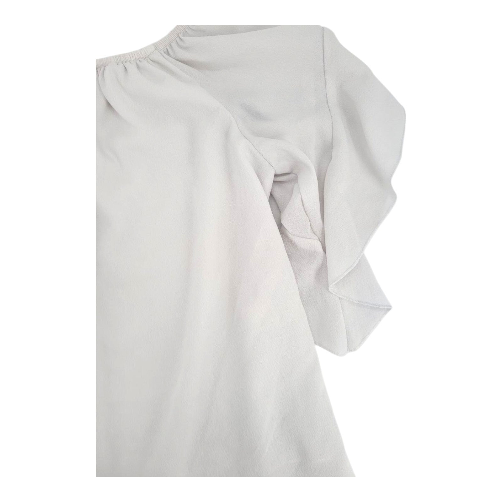 Lucky More Womens Off Shoulder Blouse White Sharkbite Hem 2XL