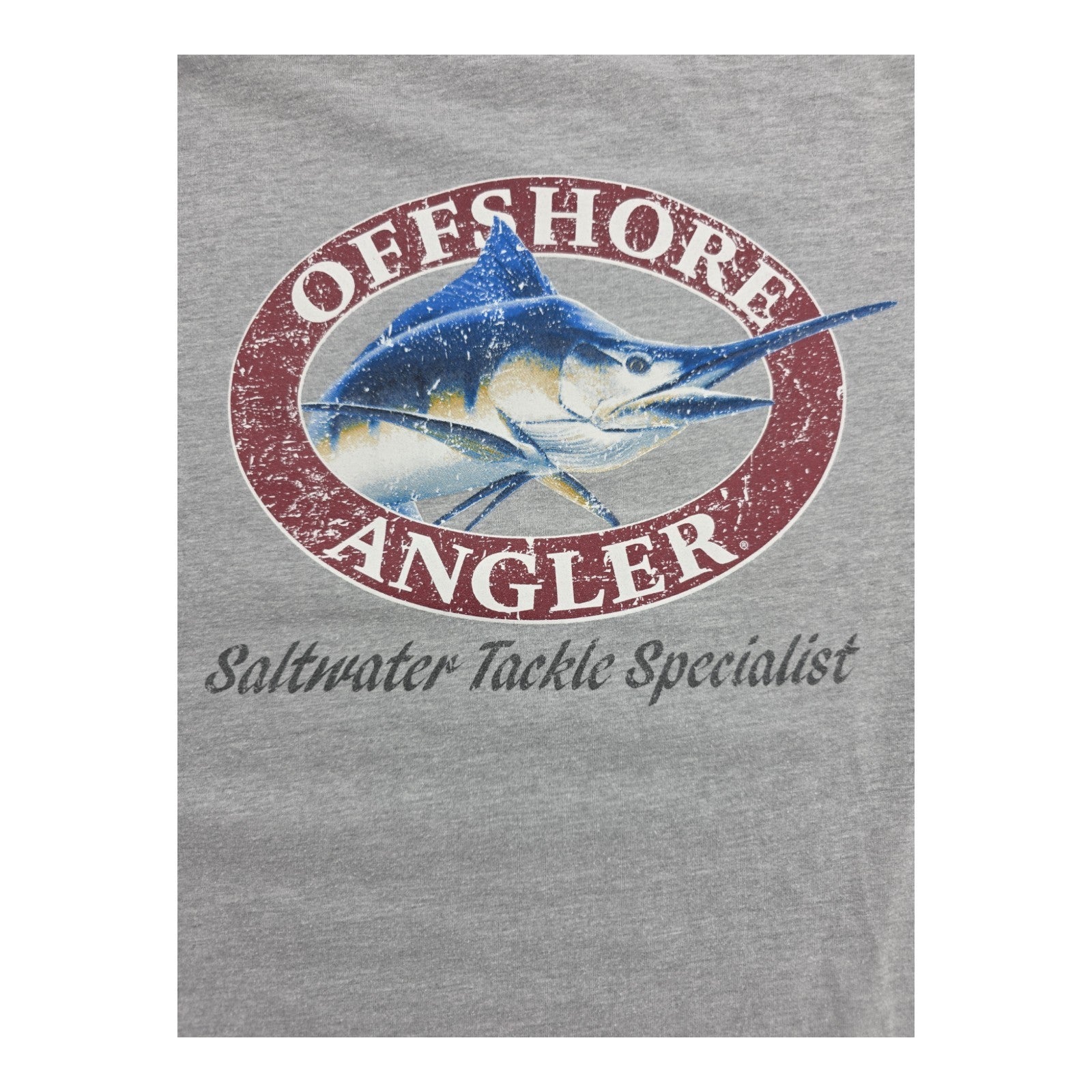 Worldwide Sportsman Offshore Angler Long Sleeve Gray Fishing Shirt Size XXL