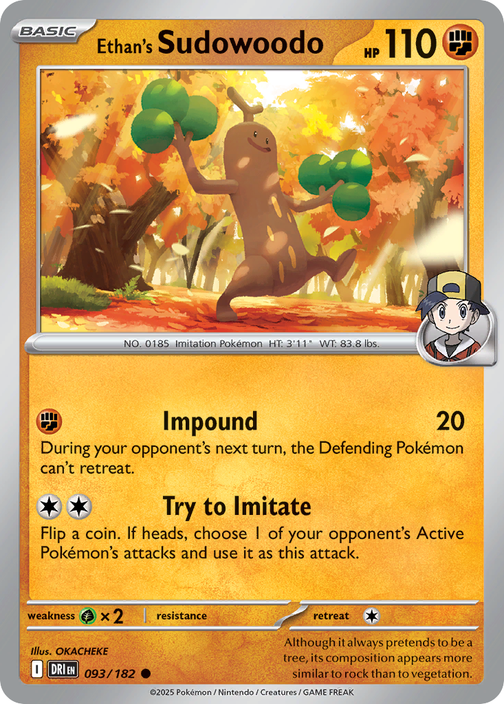 Ethan's Sudowoodo 93/182 Destined Rivals