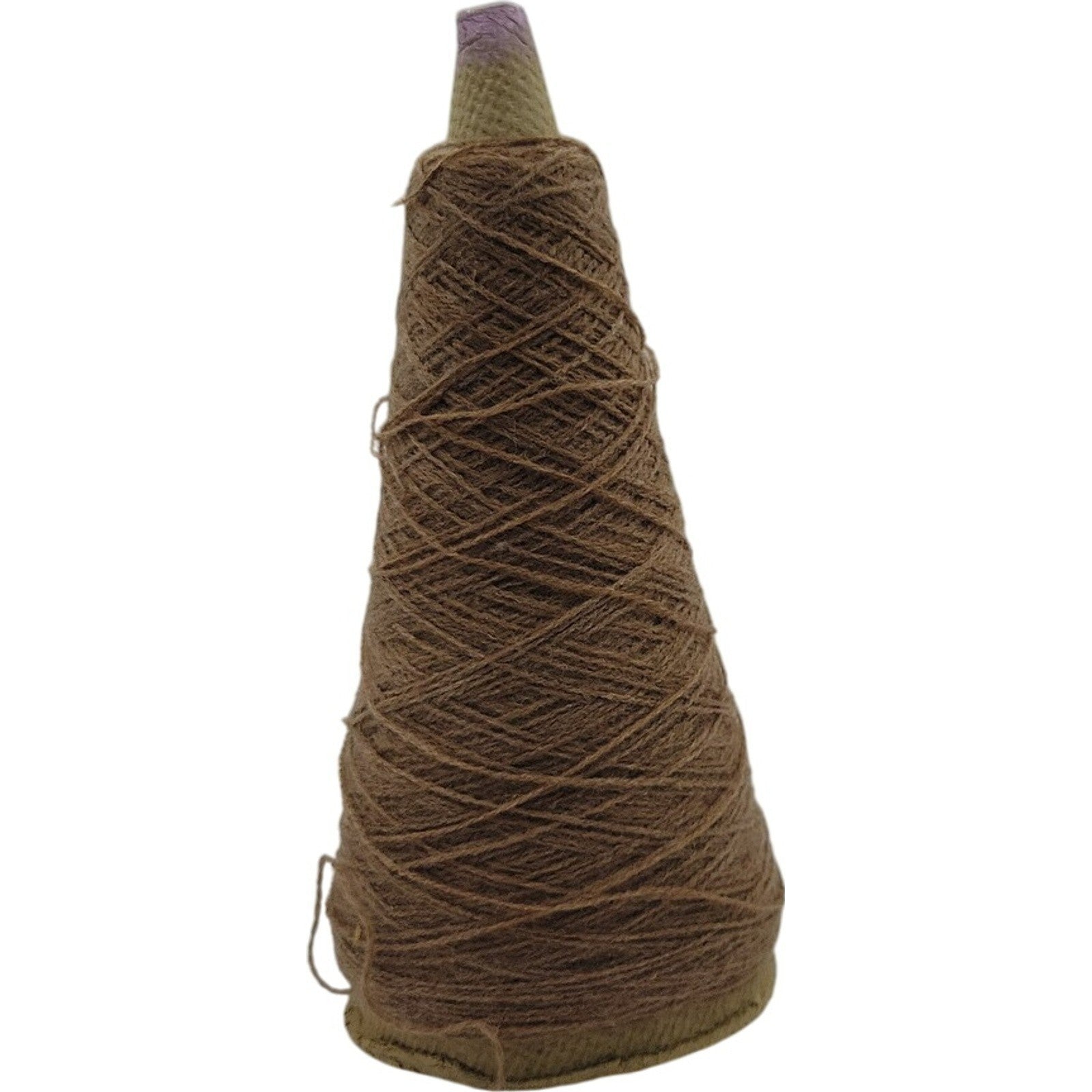 Vintage Pisgah Yarn 1/32 Brown Weaving Knitting Cone Yarn 13083