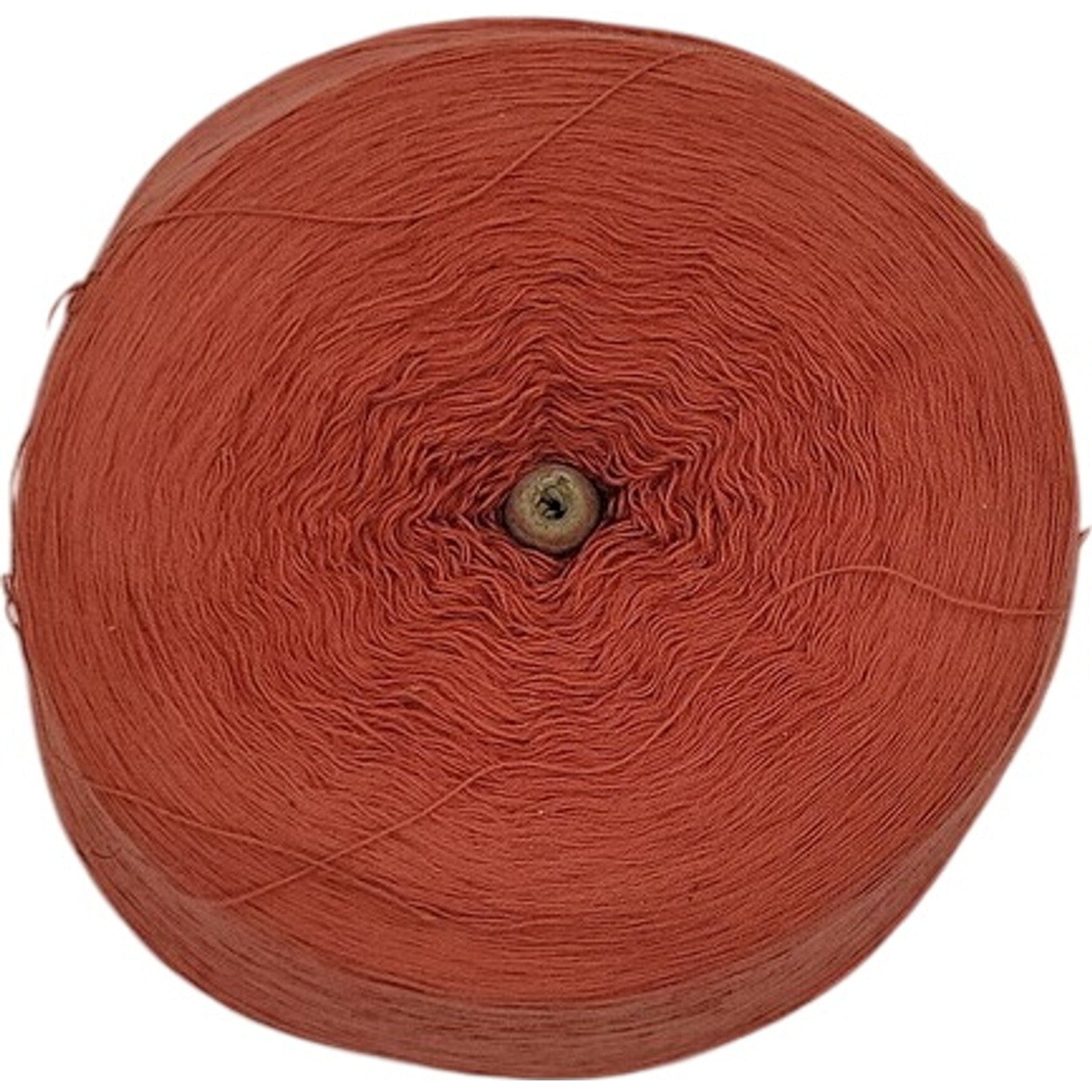 Vintage Spectrum Dyed Yarns 20/2 Karded Cotton Cone Spice Rust Orange Lot 628533