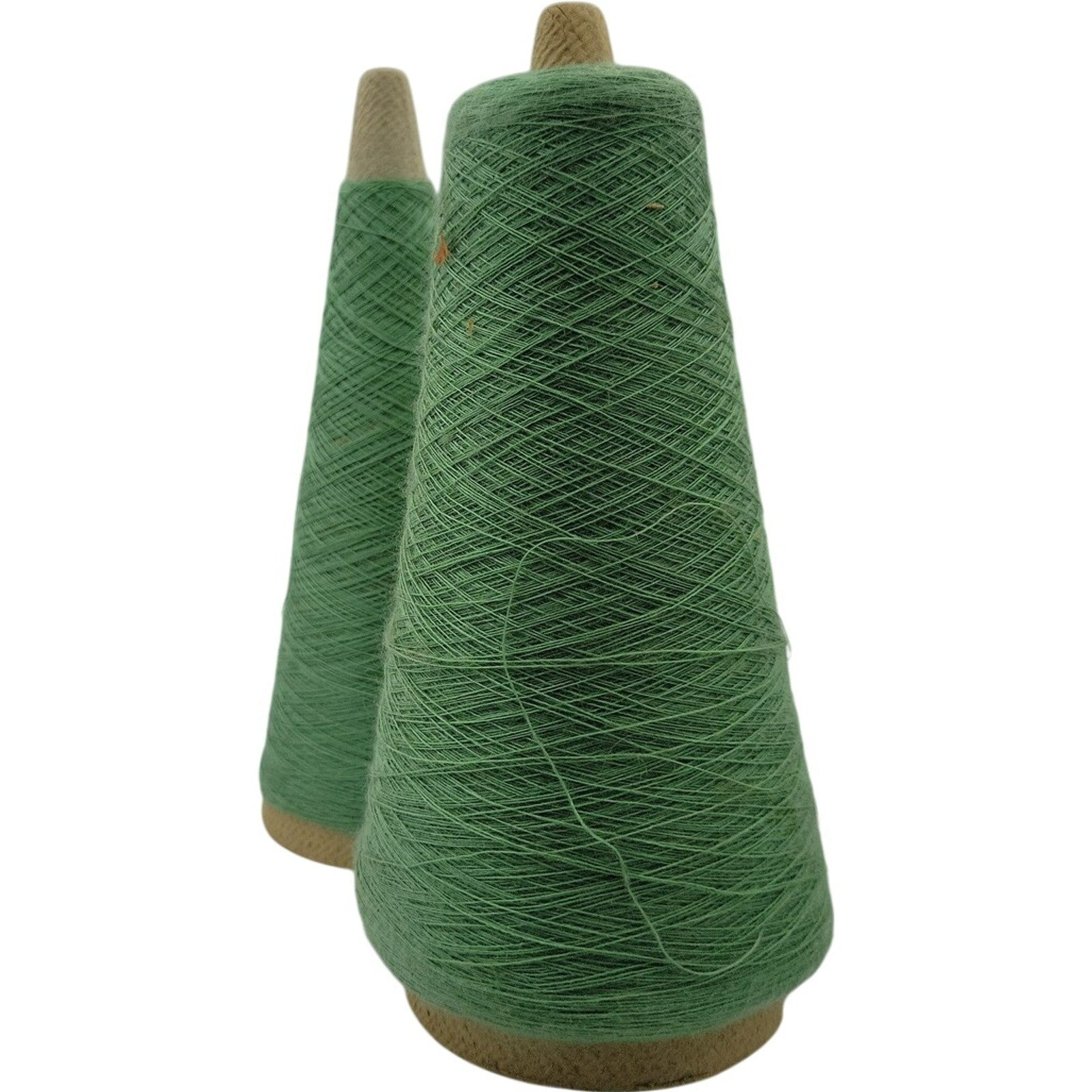 Vintage 1977 Marion Dyers 1/28 Acrylic Cone Yarn Pine 64 Lot of 2