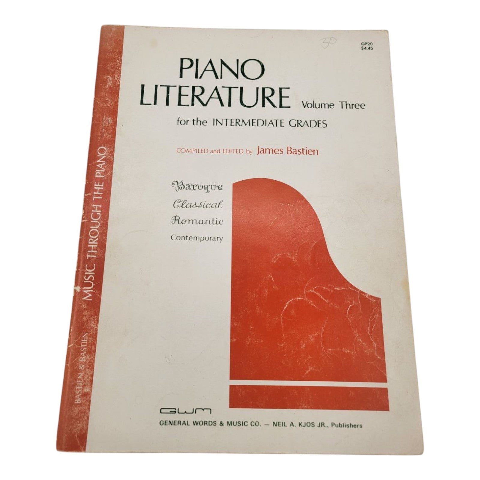 Bastien Piano Literature Volume 3 for Intermediate Grades by James Bastien