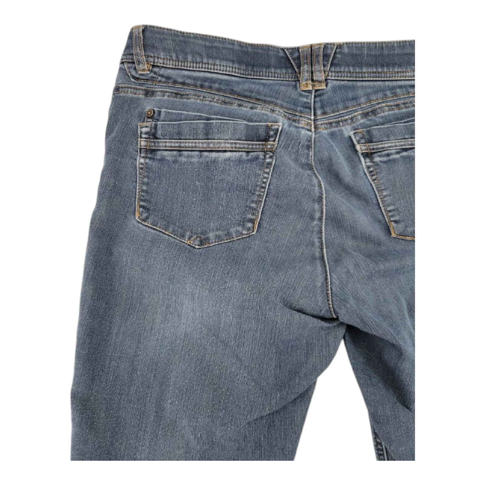 Democracy Women's Ab Tech Skinny Jeans Size 12 Blue Stretch Denim