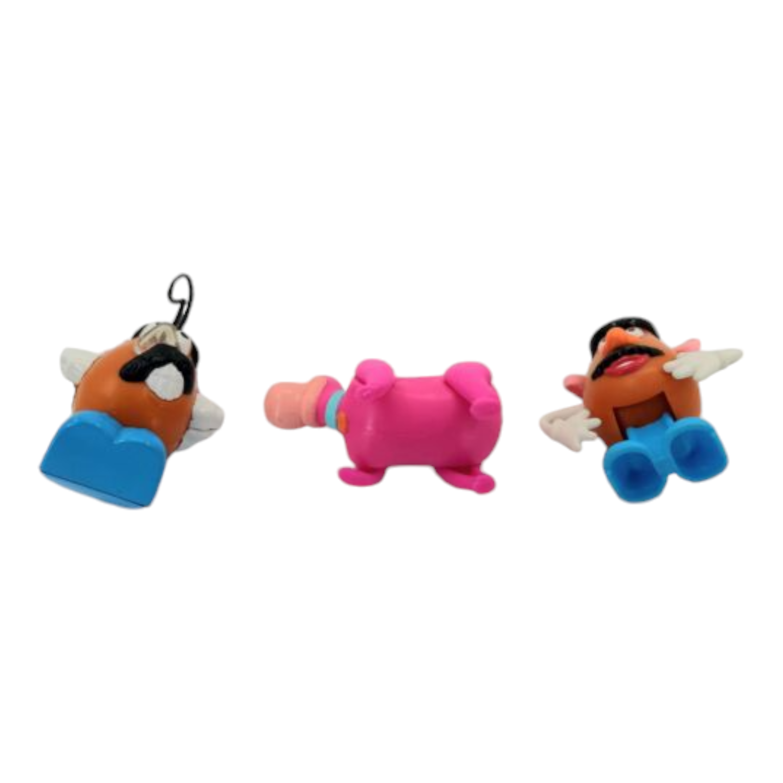 VTG 1995/1998 Hasbro Burger King Kids Club Lot of 2 Mr Potato Head and 1 Dino