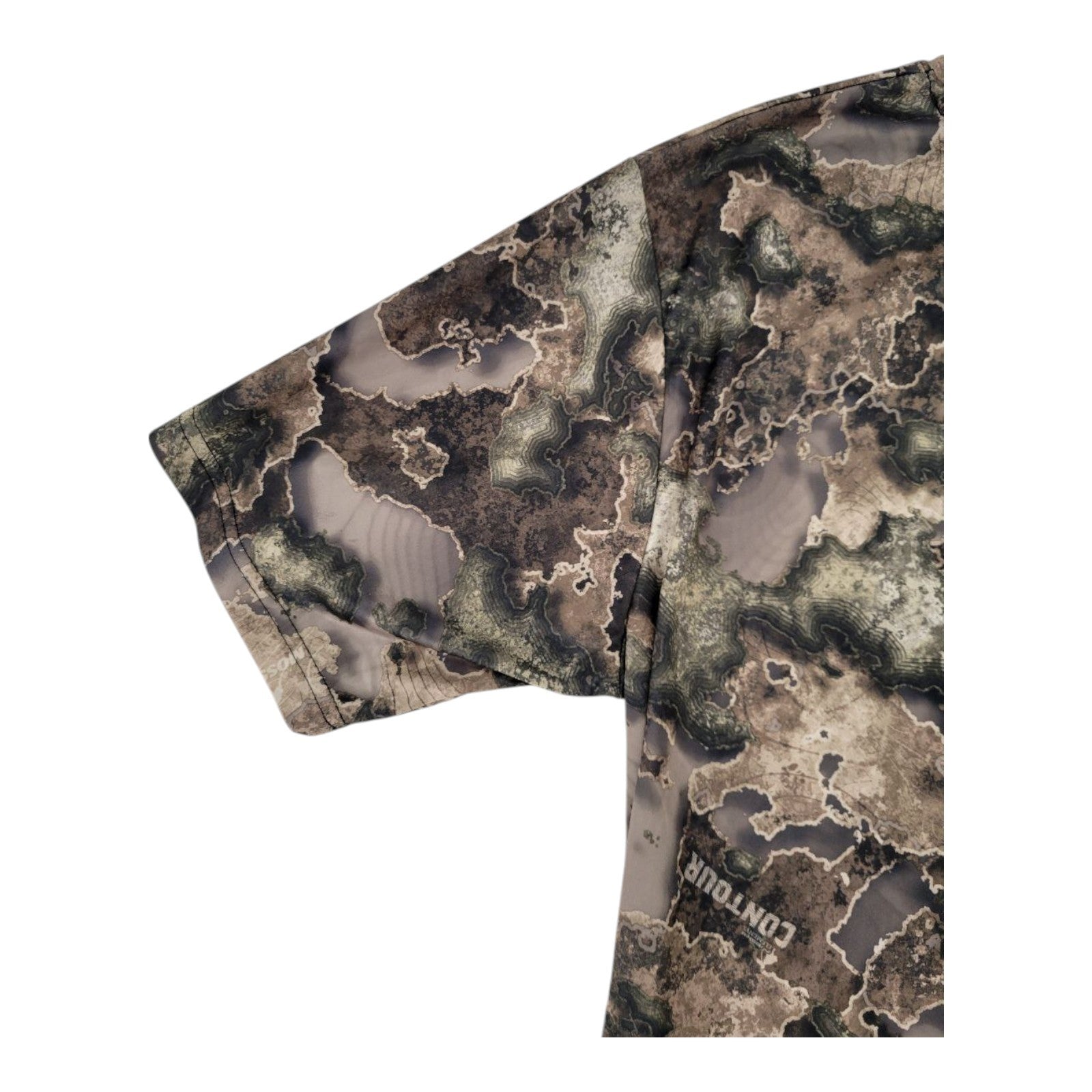 Mossy Oak Mens Camouflage Hunting Shirt Contour Camo Polyester Size XL