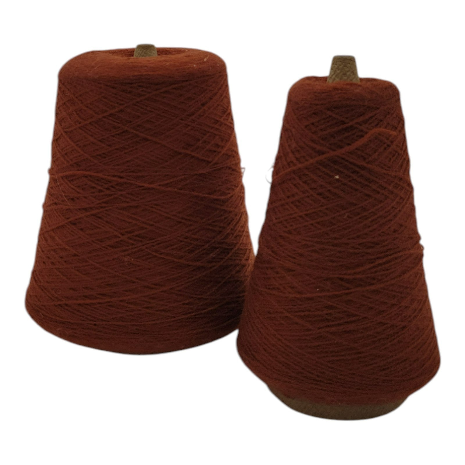 Vintage Exlan 013 Rust M-7257 Yarn Cone 2/24 Lot of 2