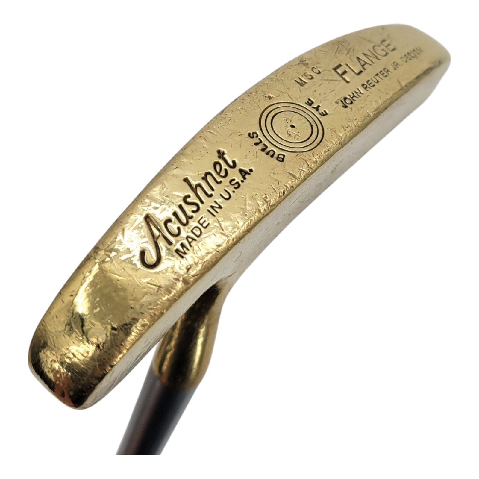 Acushnet Bulls Eye Flange John Reuter Jr M5C Putter Flare Tip Satin Shaft 35"