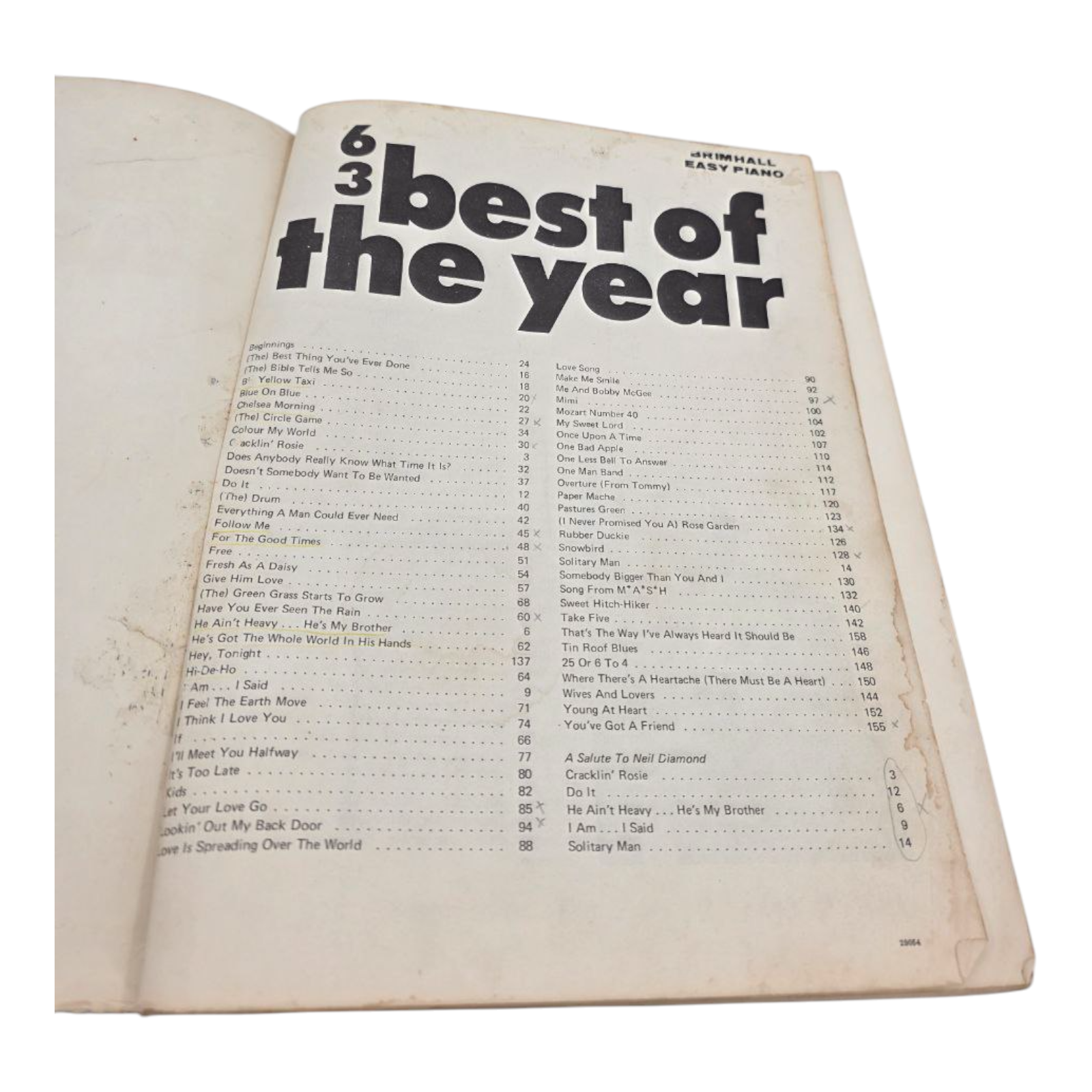 63 Best of the Year Brimhall Easy Piano Songbook by Charles Hansen Music