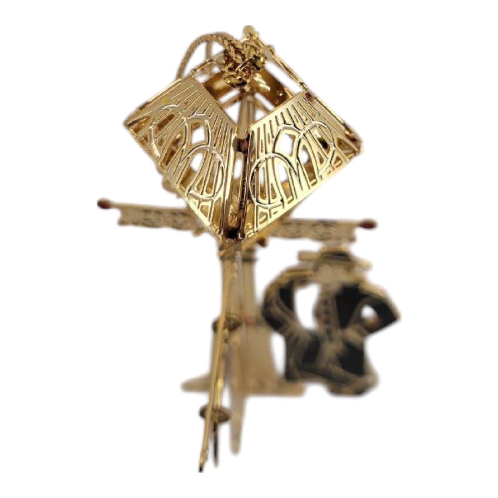 CIA Central Intelligence Agency Lamp Post Spy 3D Christmas Ornament w/ Box