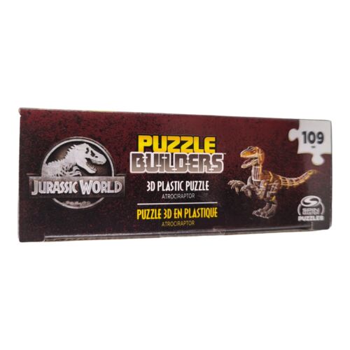 Spin Master Jurassic World Atrociraptor Dinosaur 3D Puzzle Builders 109 Pieces