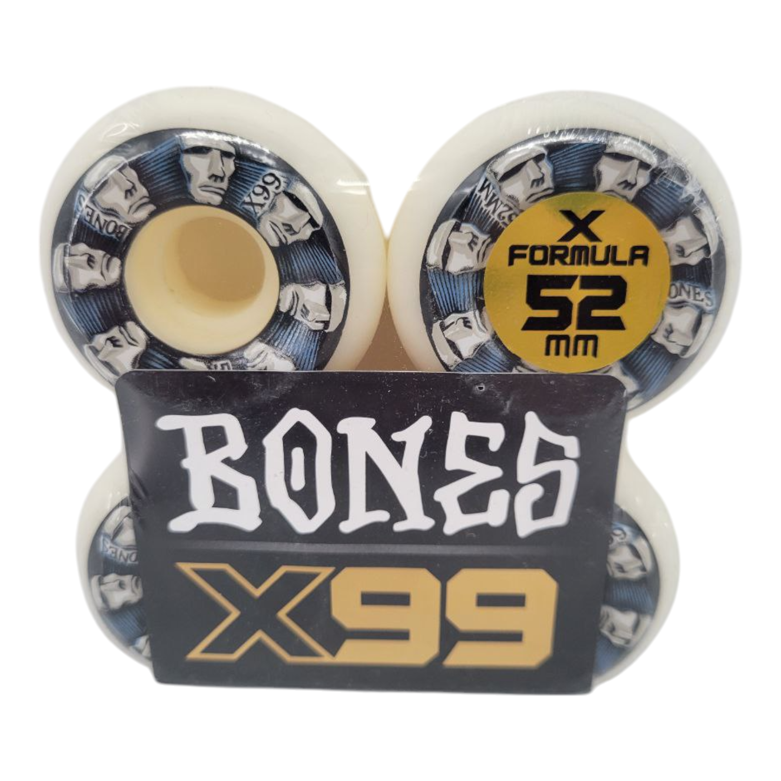 Bones X-Formula X99 Head Rush V5 Sidecut 52mm 99A Skateboard Wheels Set of 4