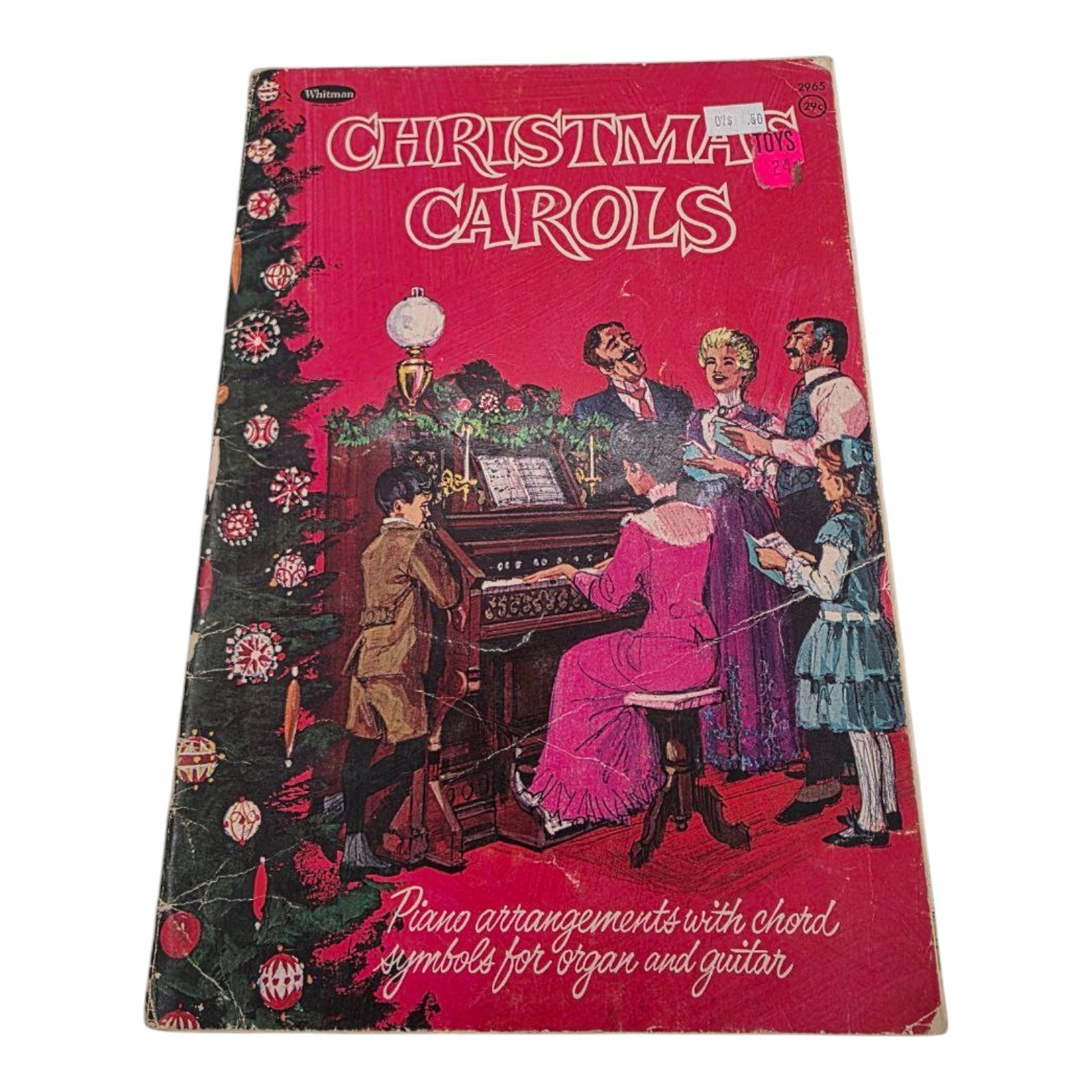 Whitman Christmas Carols Piano Arrangements w/ chord for Organ & Guitar