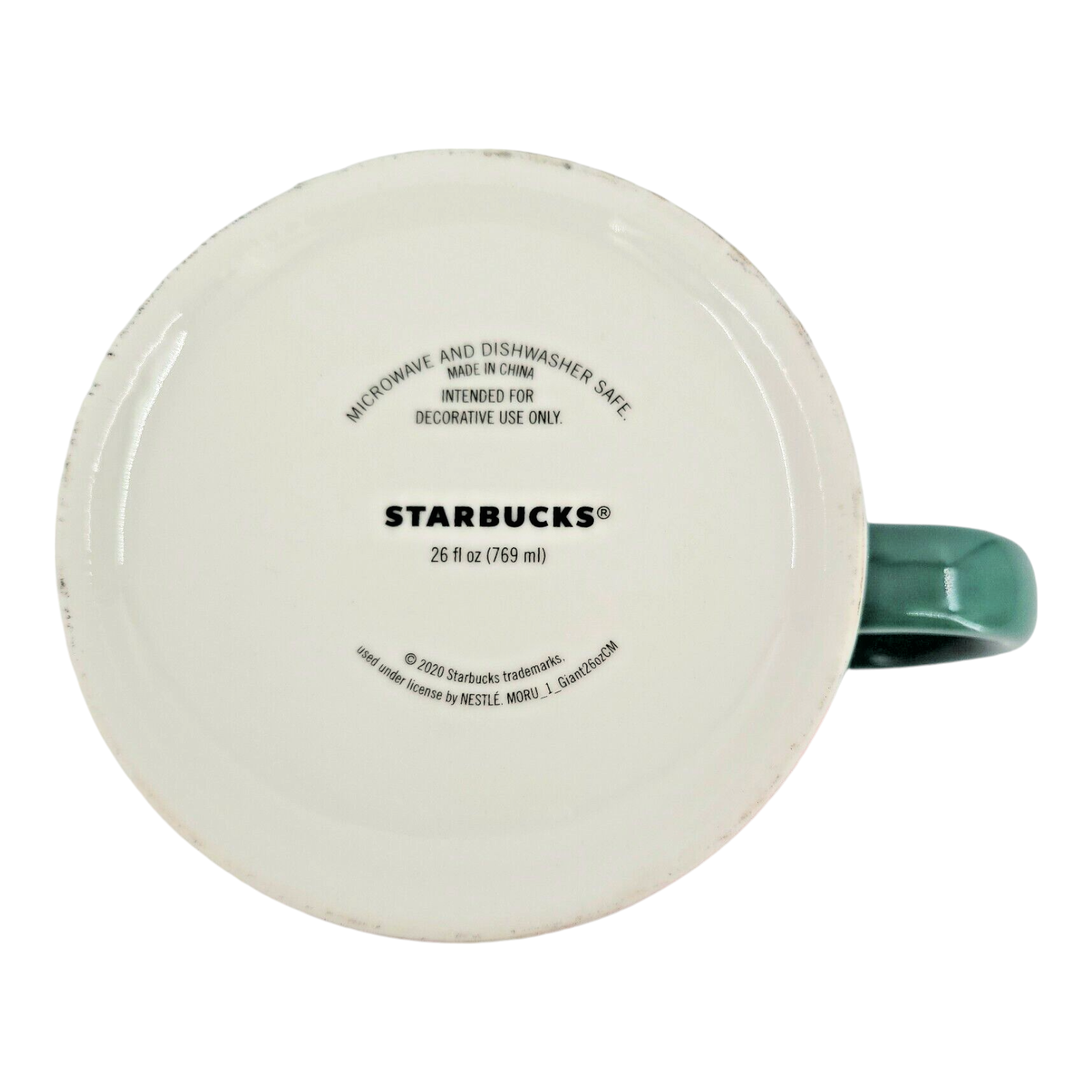 2020 Starbucks Holly Pattern Christmas Mug 26 oz Festive Holiday Coffee Cup