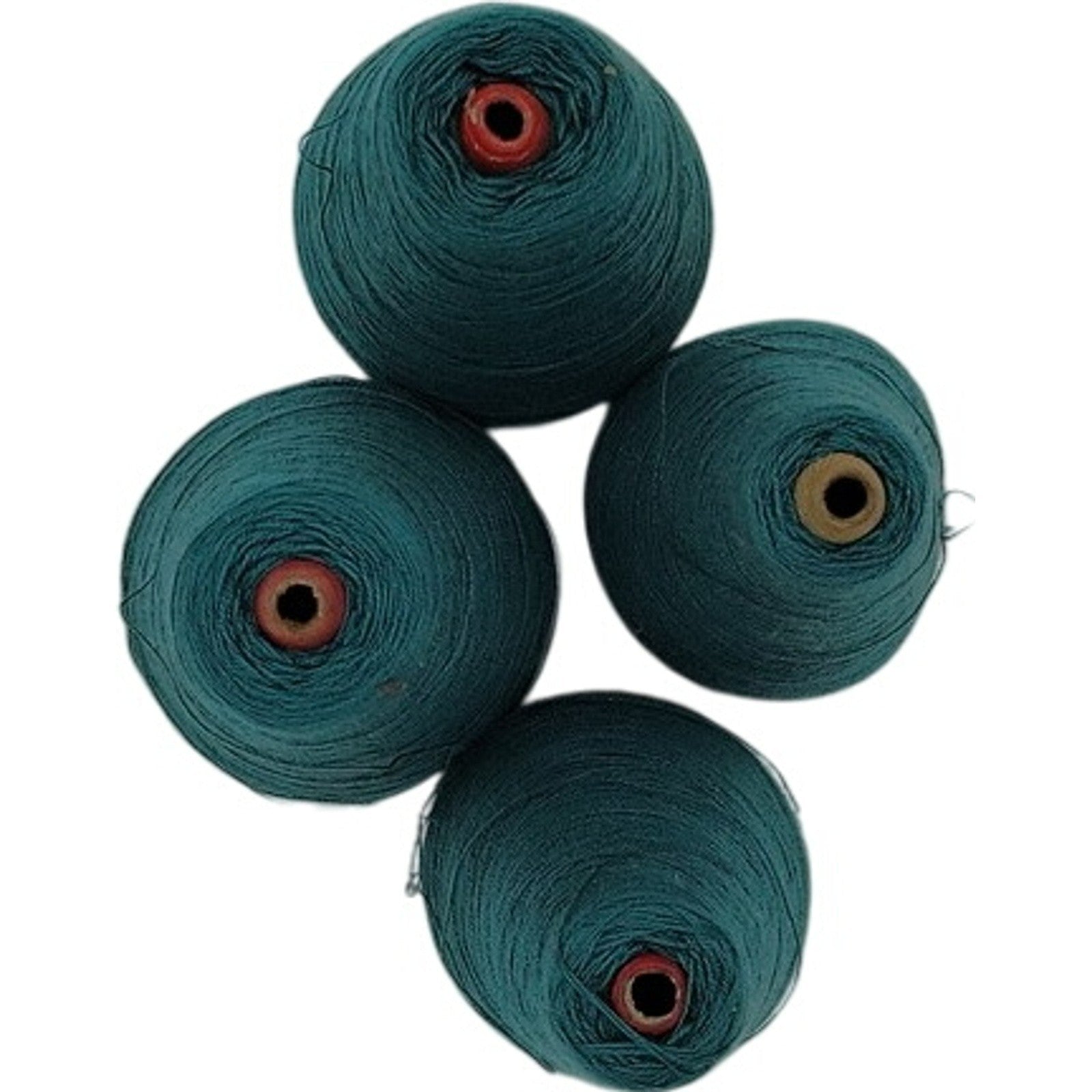 Vintage Pisgah Yarn 2/24 Acrylic Cone Yarn 61-L Green 13607 Lot of 4