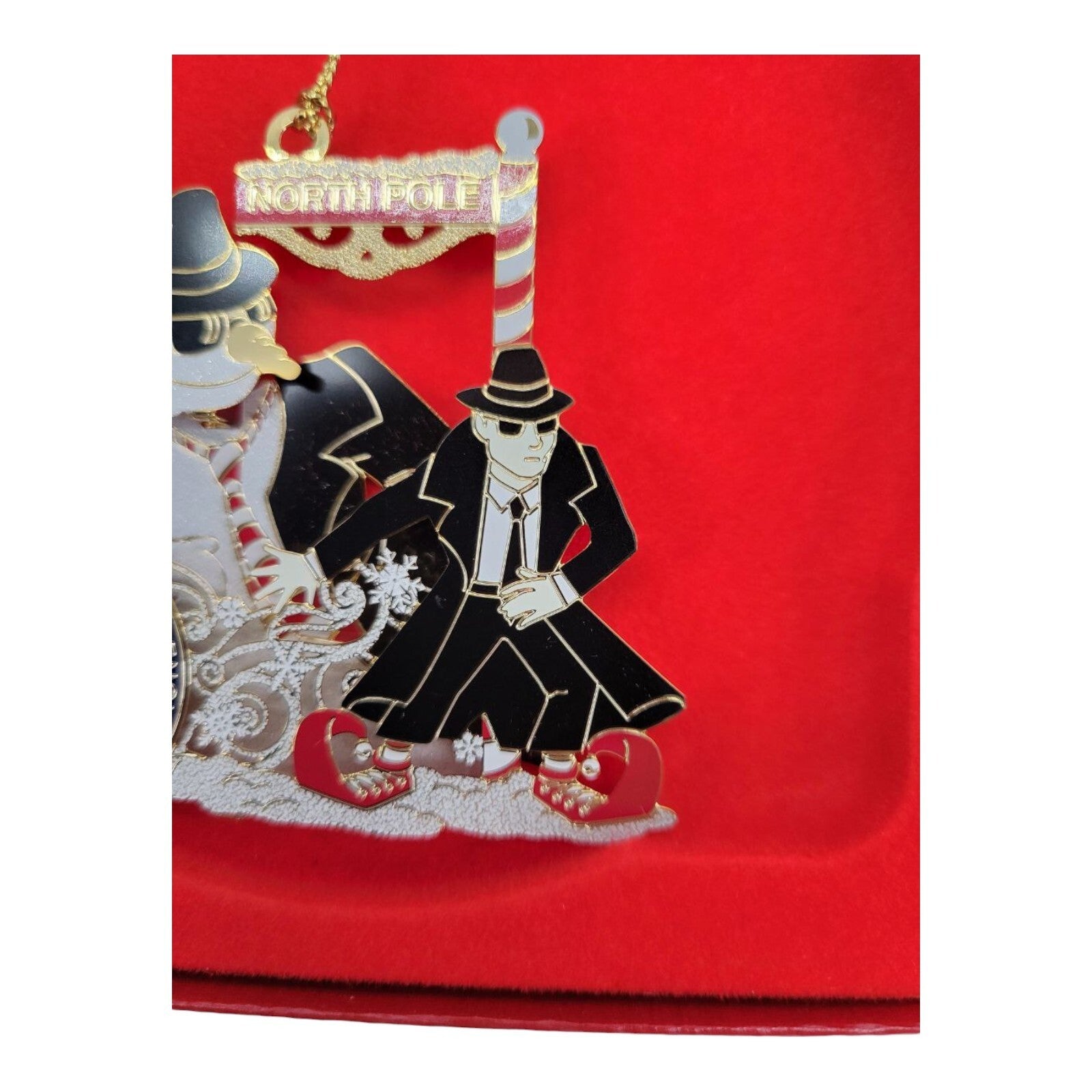 CIA Central Intelligence Agency North Pole Spy Snowman Christmas Ornament w/ Box