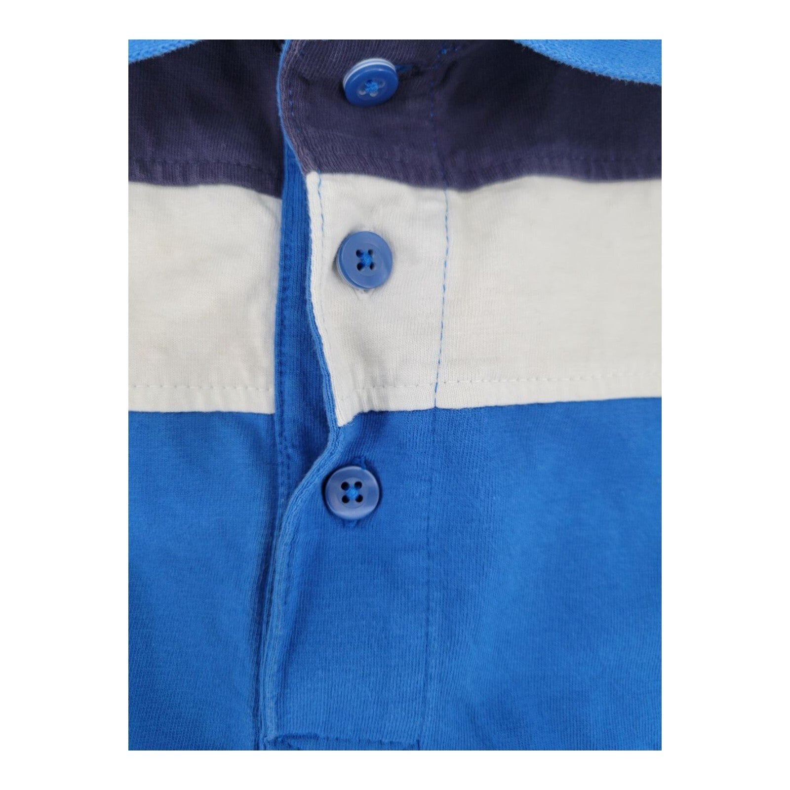 Puma Golf Polo Shirt Mens Blue White Colorblock Short Sleeve Logo Size Medium