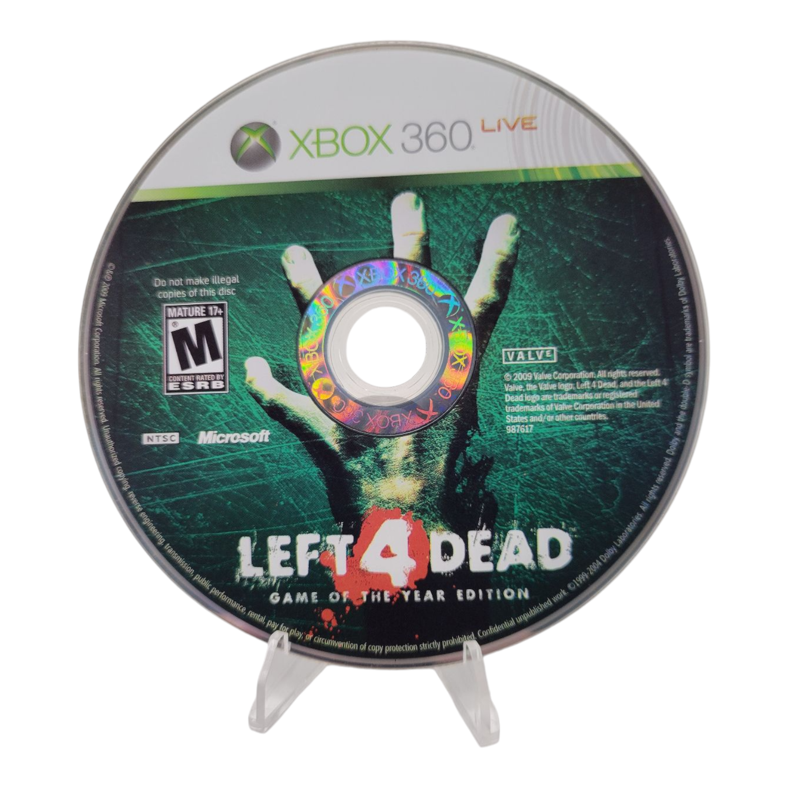 Valve 2009 Left 4 Dead Game of the Year Edition Xbox 360 Platinum Hits