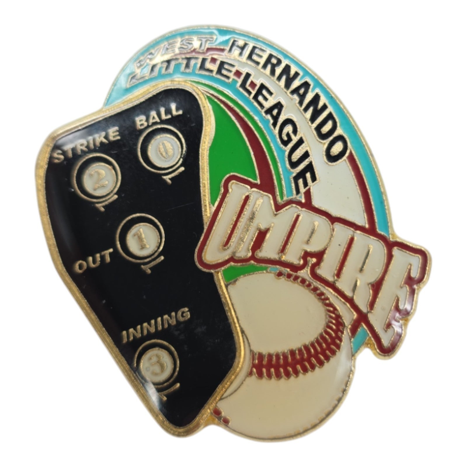West Hernando Little League Baseball Umpire & Ninja Turtle Pins Lot of 7